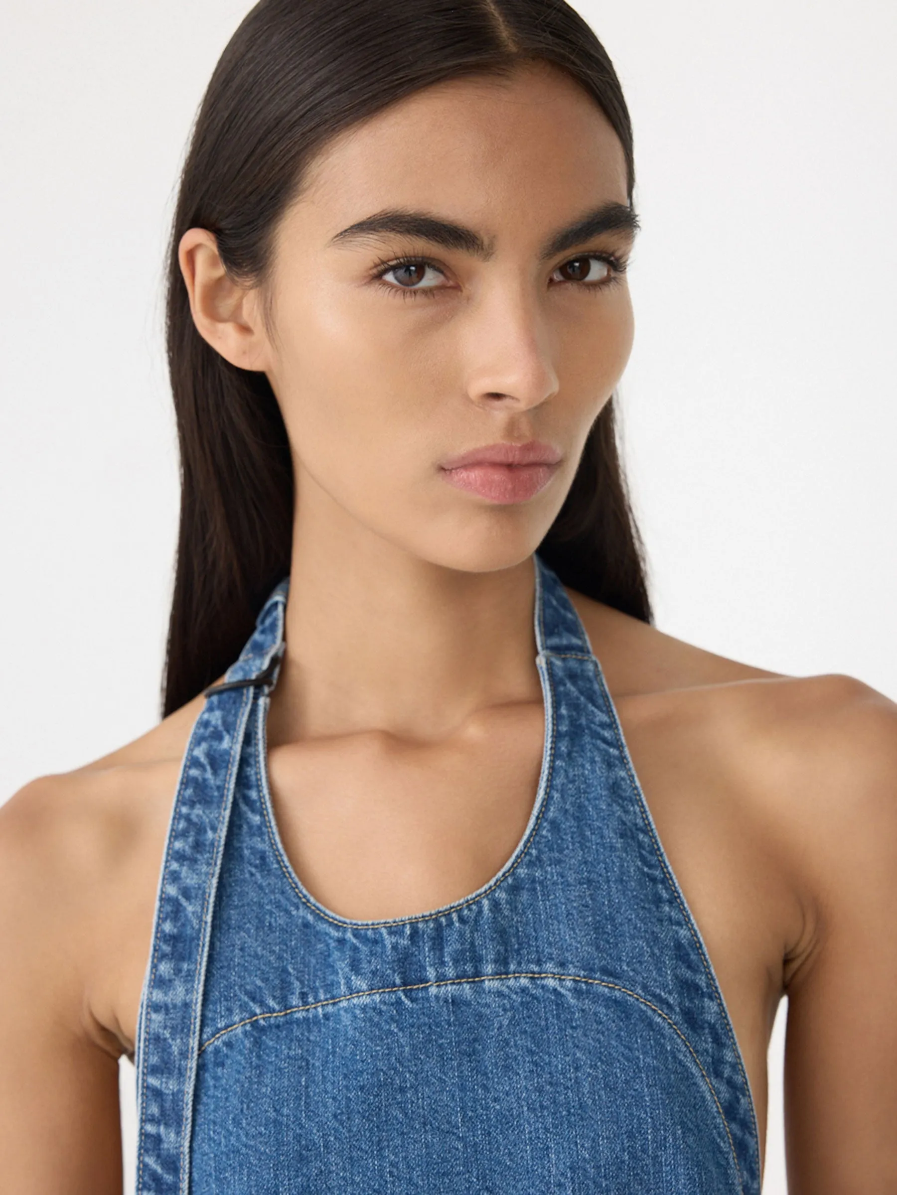 Denim Apron Top sold by Bassike product image thumbnail 3