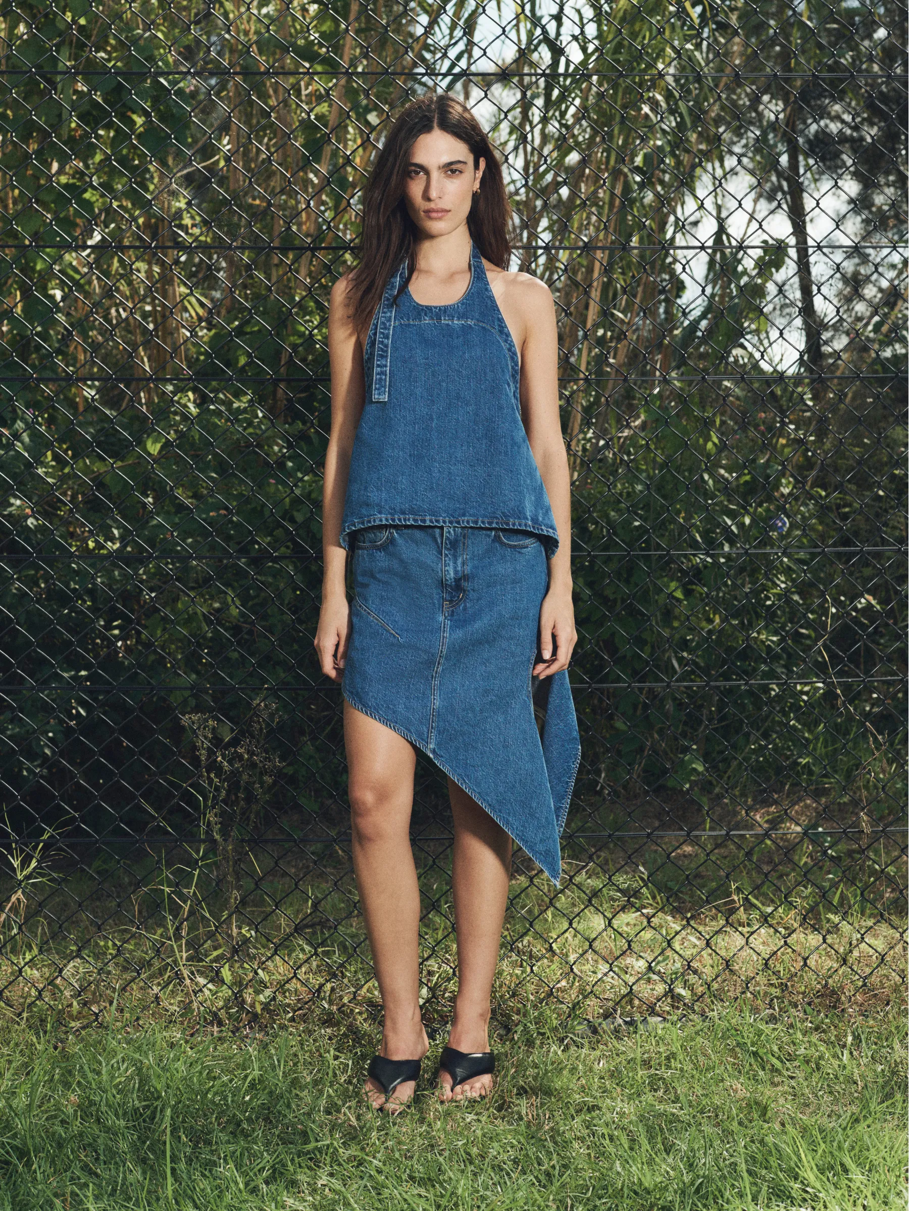 Denim Apron Top sold by Bassike product image thumbnail 5