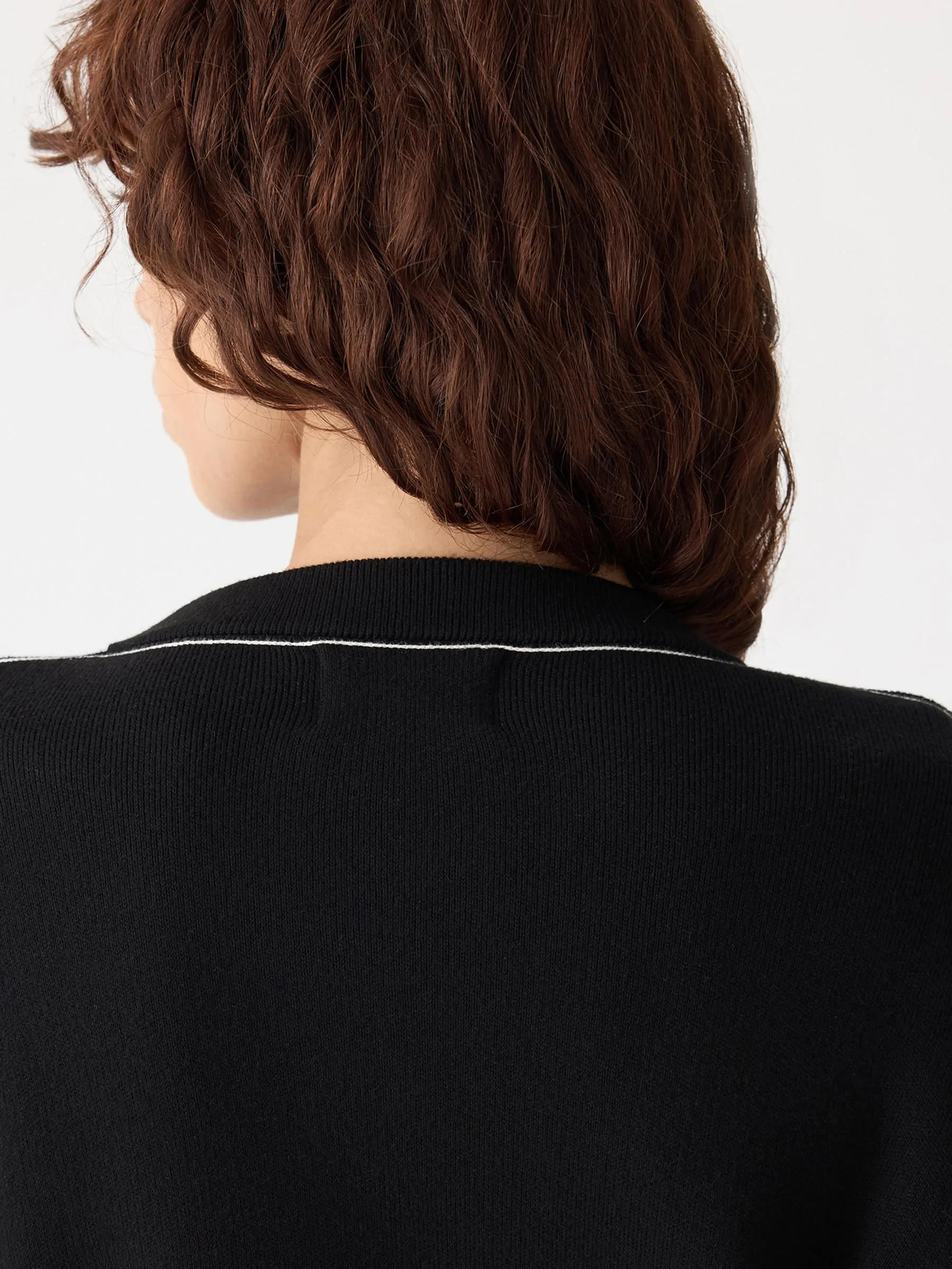 Cropped Knitted Zip Through sold by Bassike product image thumbnail 4