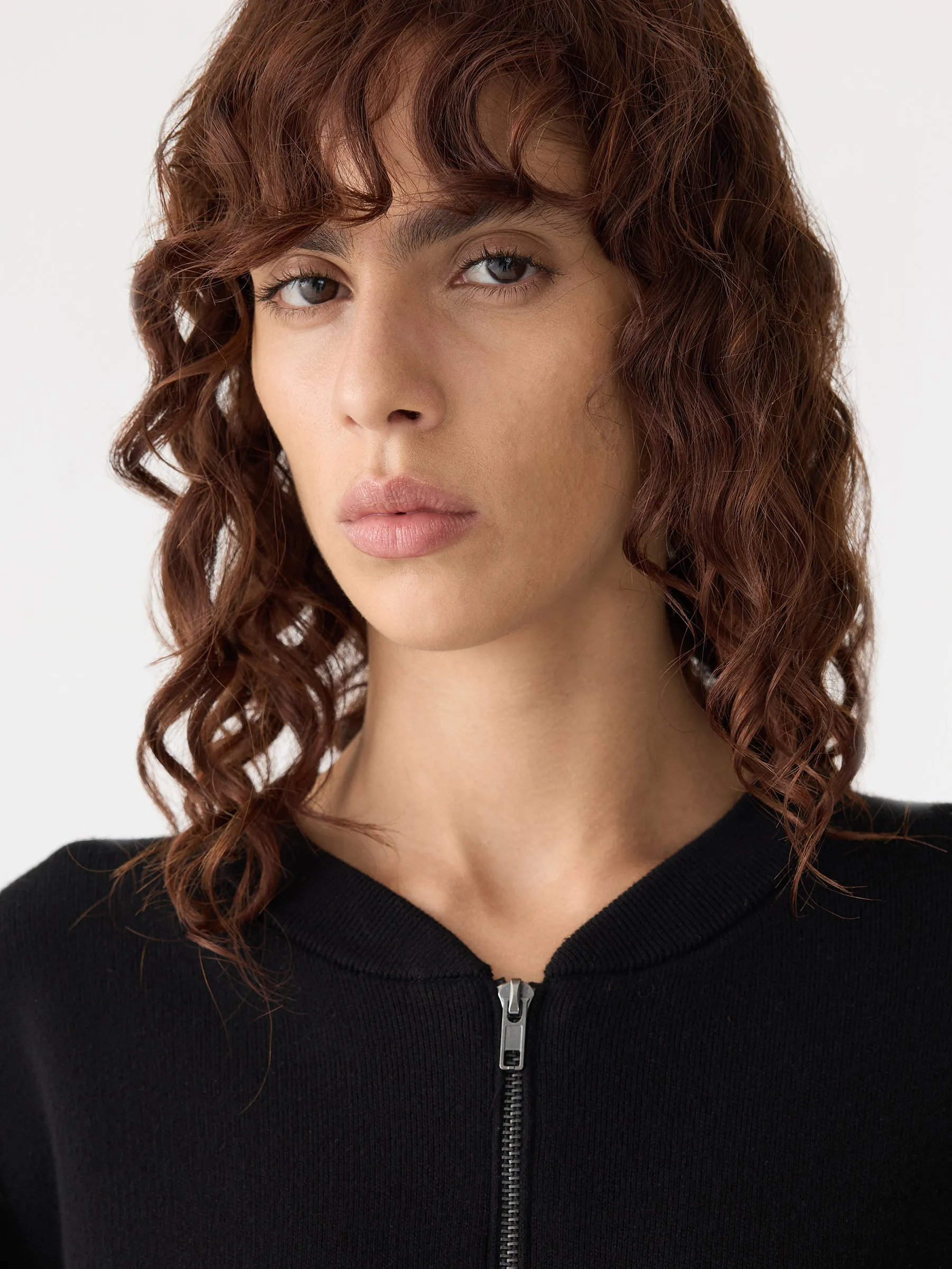 Cropped Knitted Zip Through sold by Bassike product image thumbnail 3