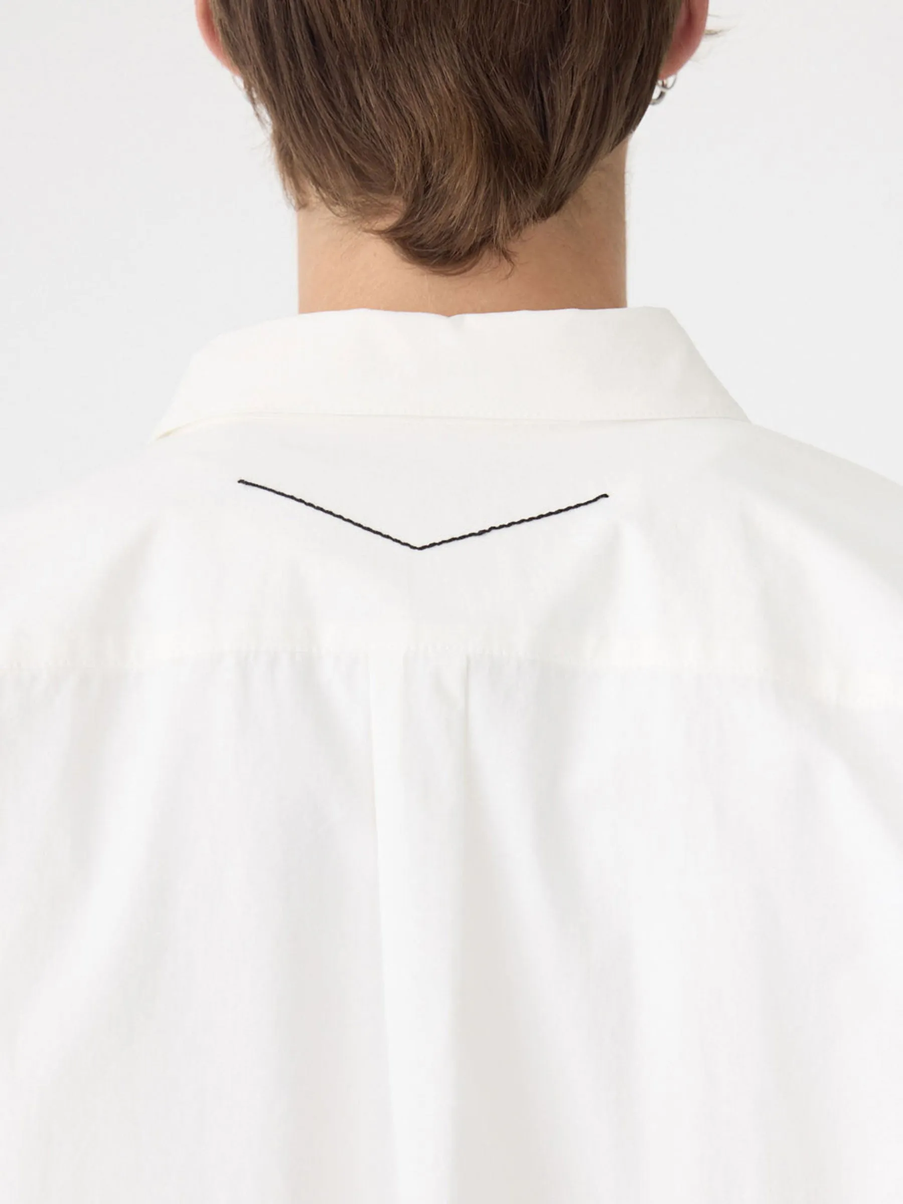 Crushed Cotton Short Sleeve Shirt sold by Bassike product image thumbnail 5