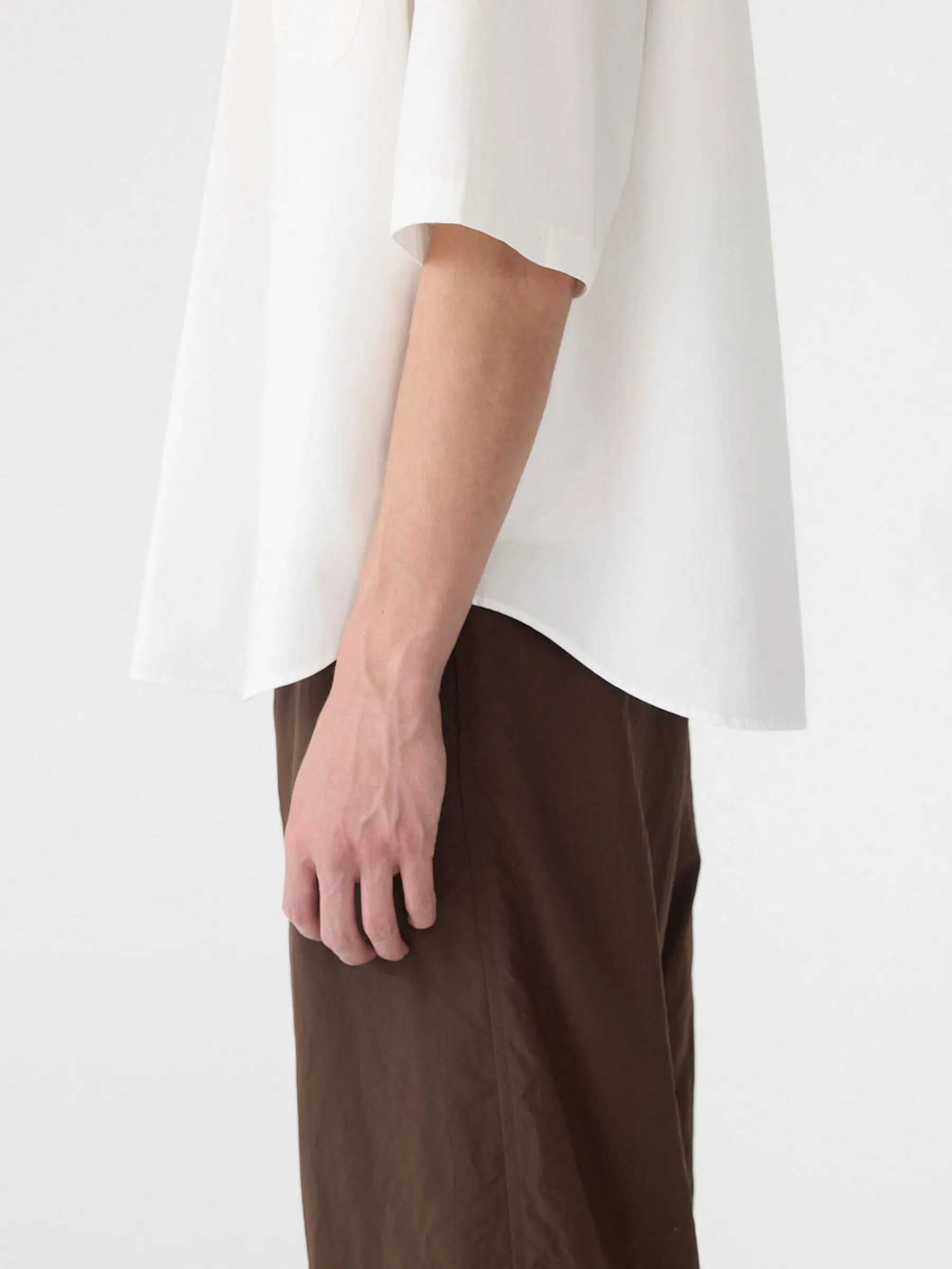 Crushed Cotton Short Sleeve Shirt sold by Bassike product image thumbnail 4