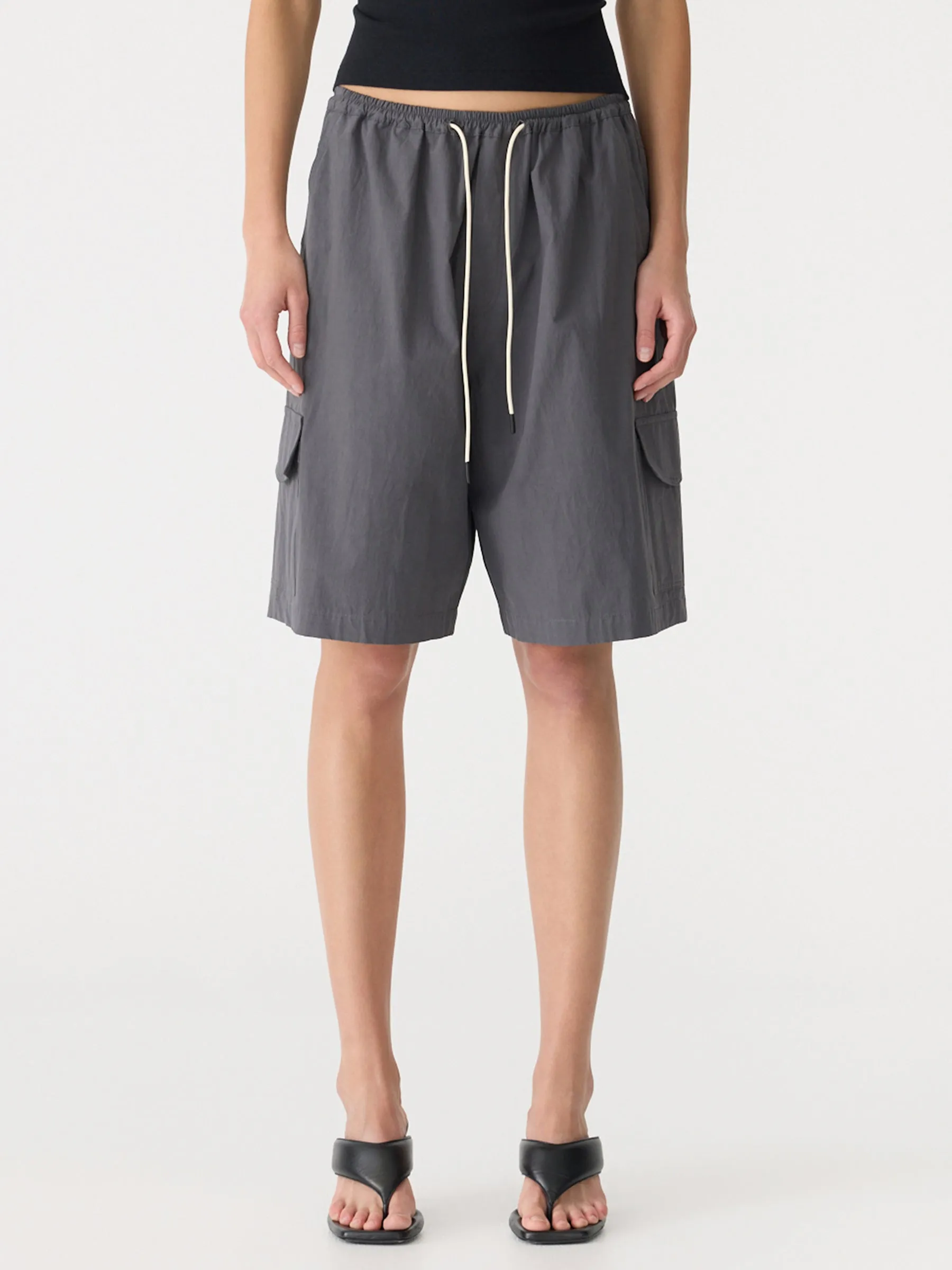 Crushed Cotton Cargo Short sold by Bassike product image thumbnail 2