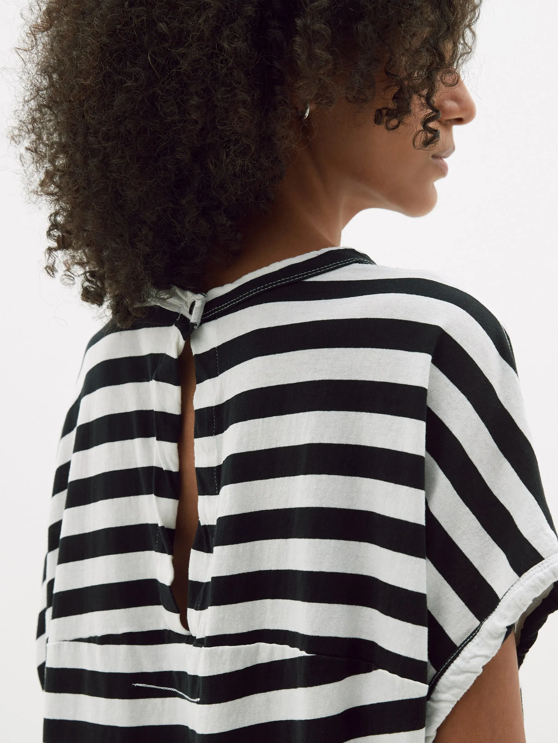 stripe slouch circle tank sold by Bassike product image thumbnail 3