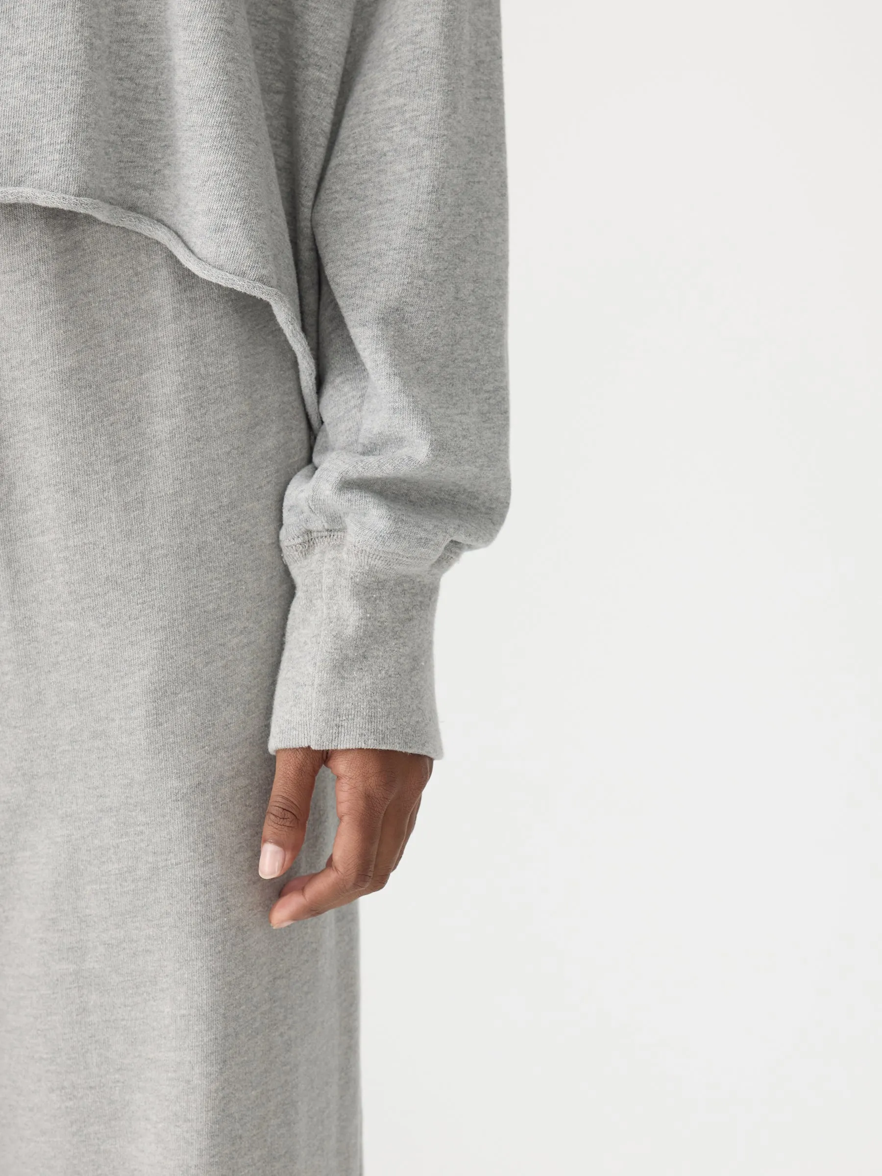 Drapey Terry Raw Edge Sweat sold by Bassike product image thumbnail 3