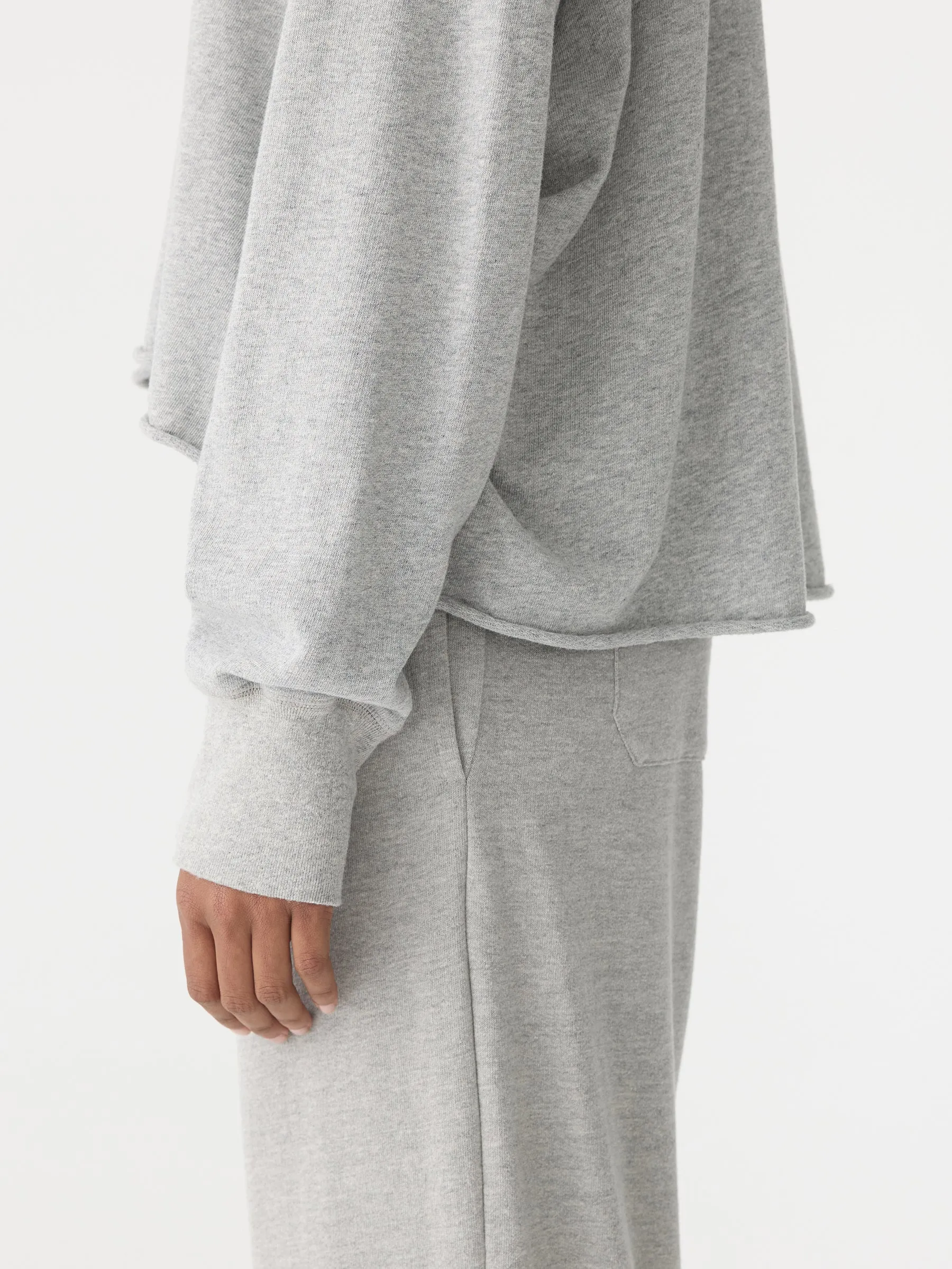 Drapey Terry Raw Edge Sweat sold by Bassike product image thumbnail 4
