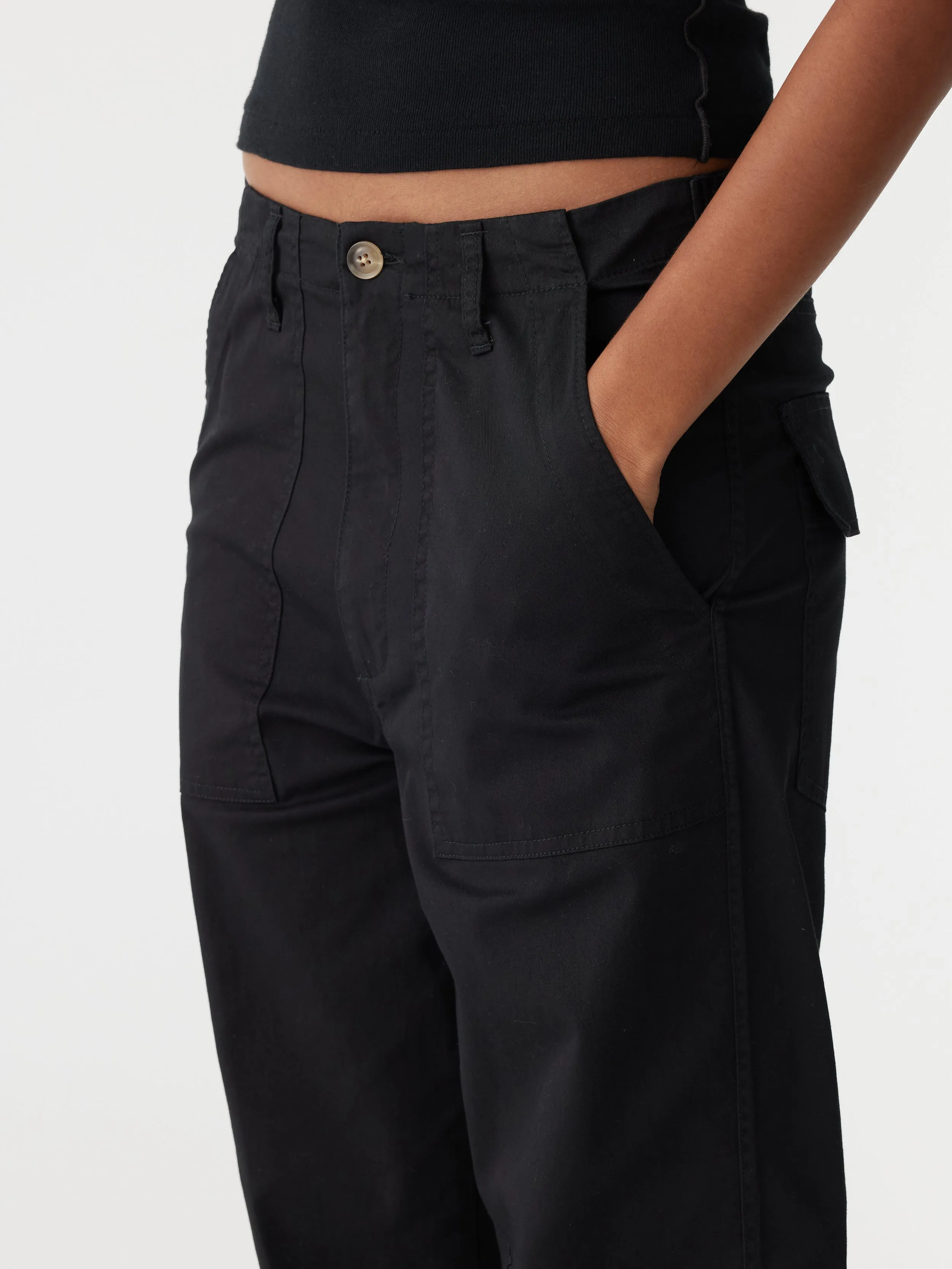 Stretch Cotton Relaxed Pant sold by Bassike product image thumbnail 3