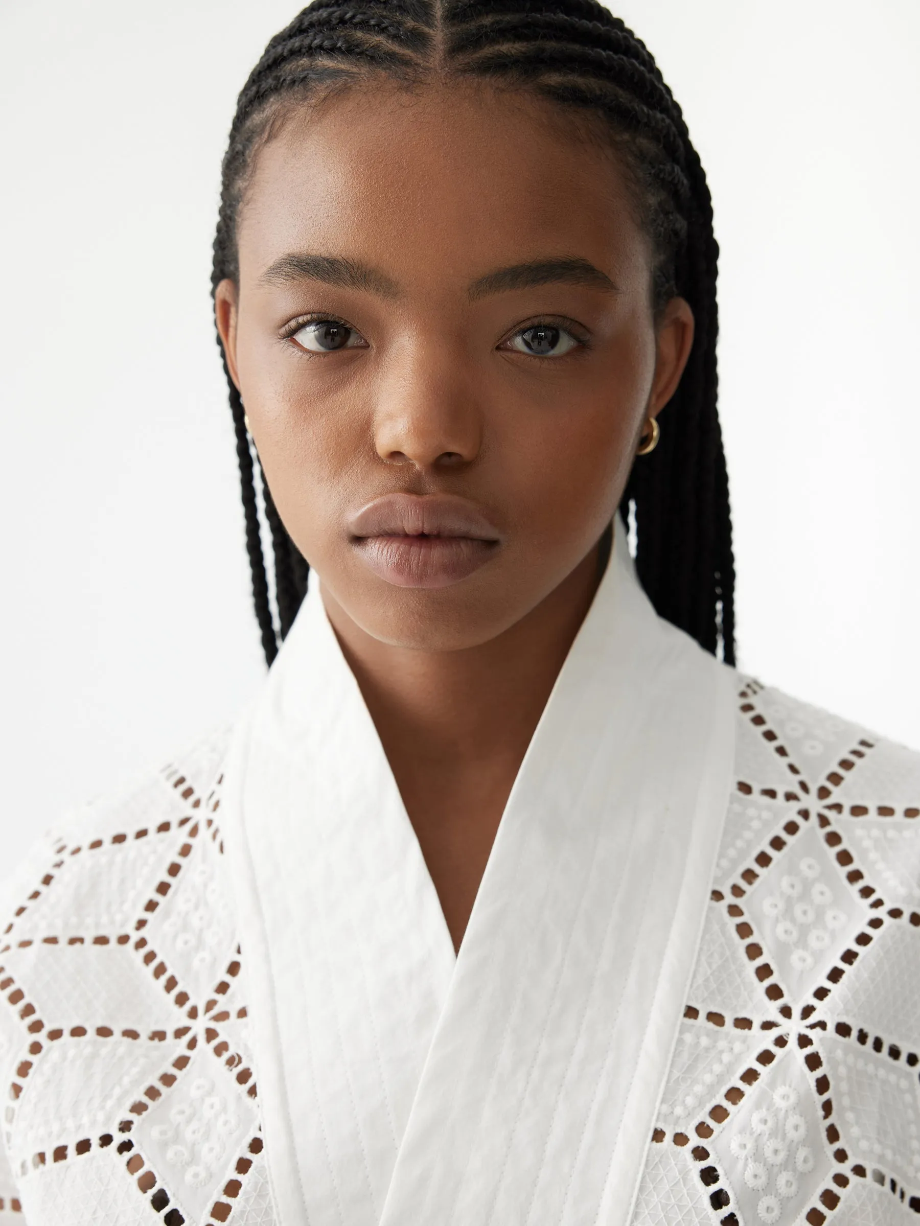 Cotton Lace Wrap Dress sold by Bassike product image thumbnail 3