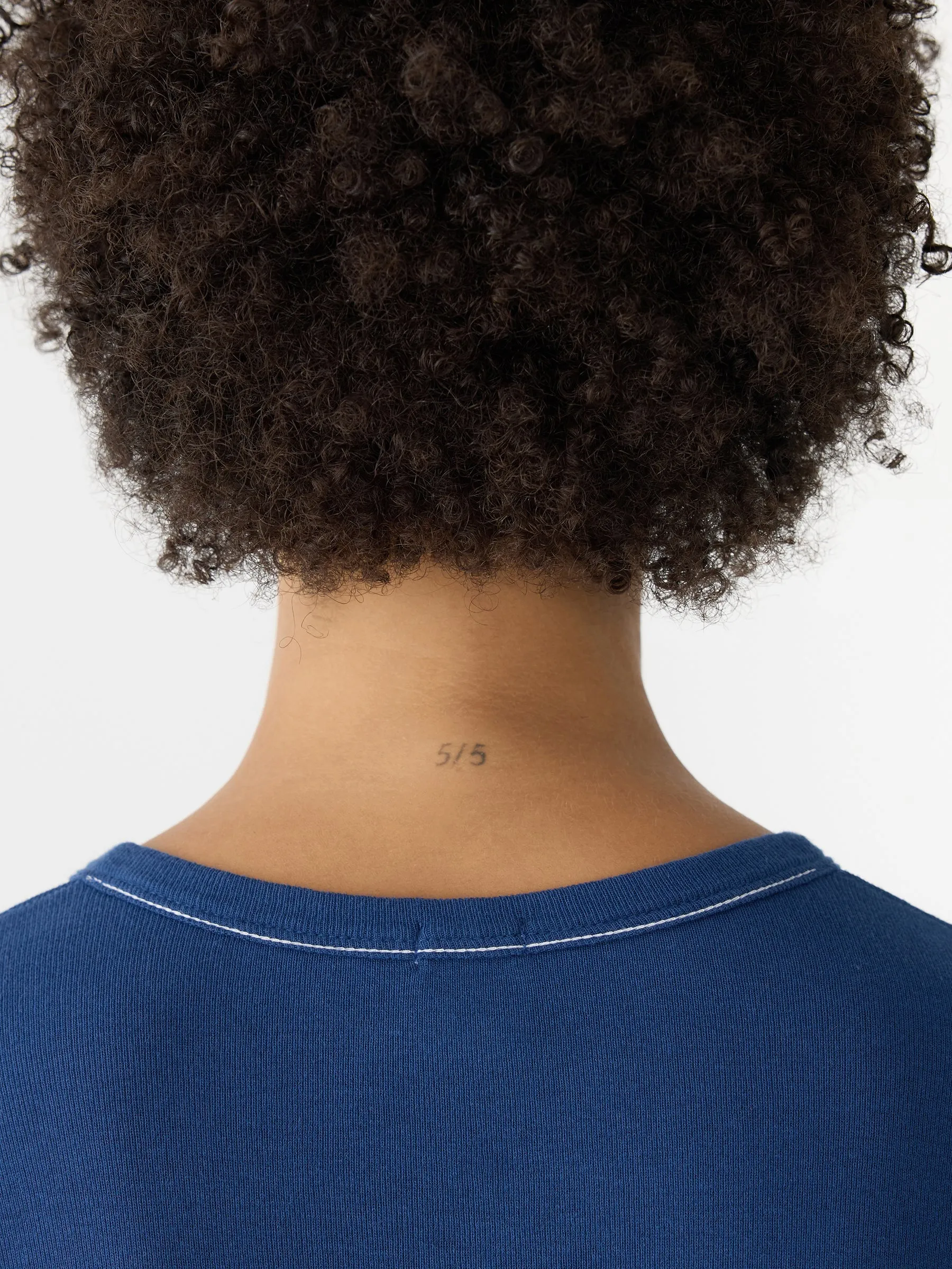 Rib Placket 3/4 Sleeve T-Shirt sold by Bassike product image thumbnail 3