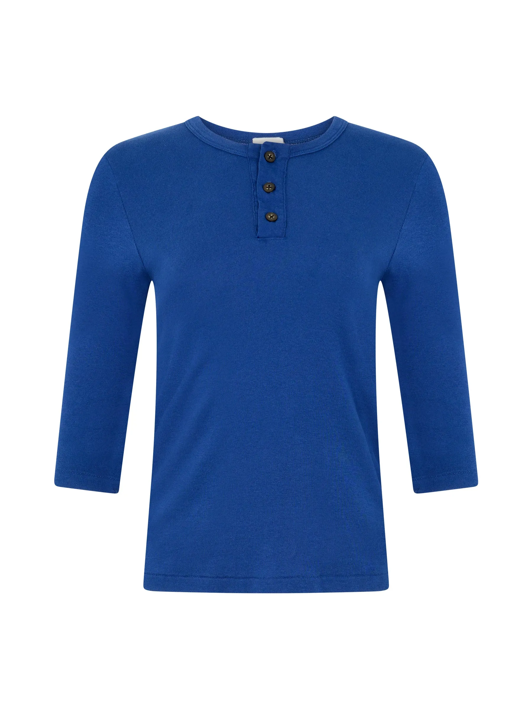 Rib Placket 3/4 Sleeve T-Shirt sold by Bassike product image thumbnail 5