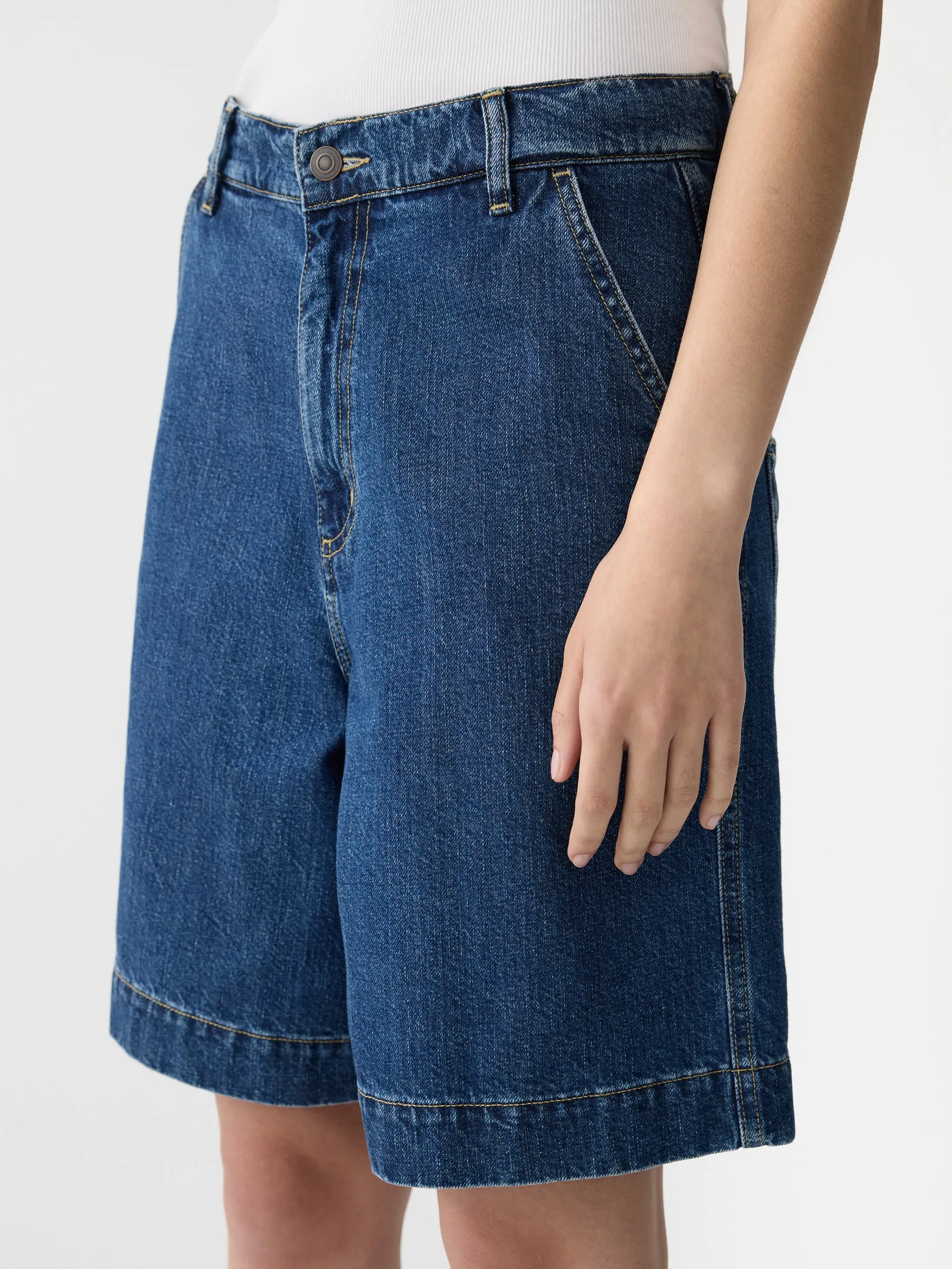 Denim Bermuda Short sold by Bassike product image thumbnail 3