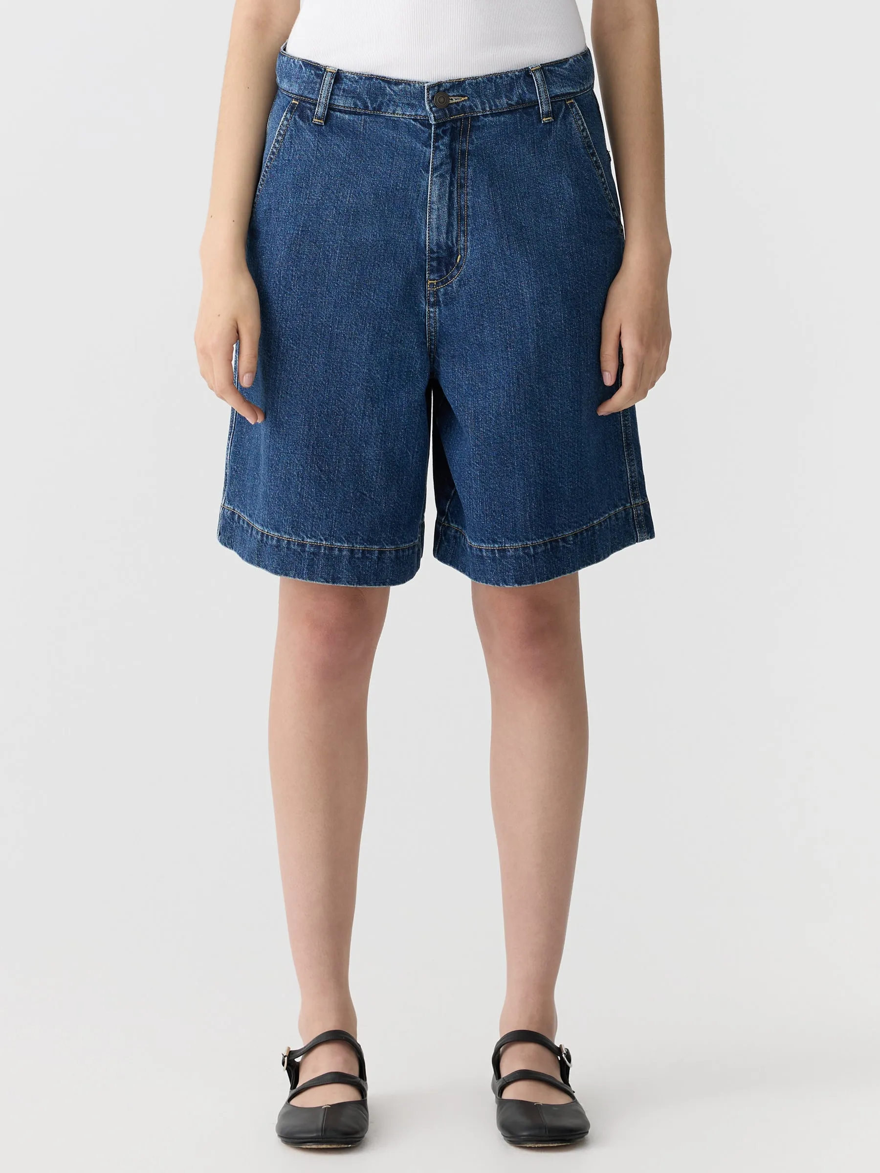 Denim Bermuda Short sold by Bassike product image thumbnail 2