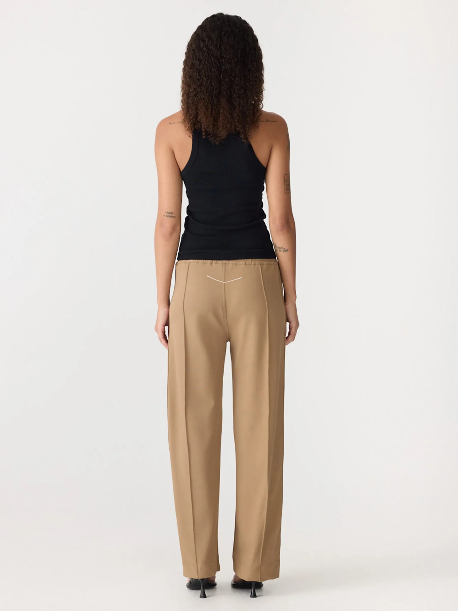 Twill Pinstitch Detail Pant sold by Bassike product image thumbnail 5