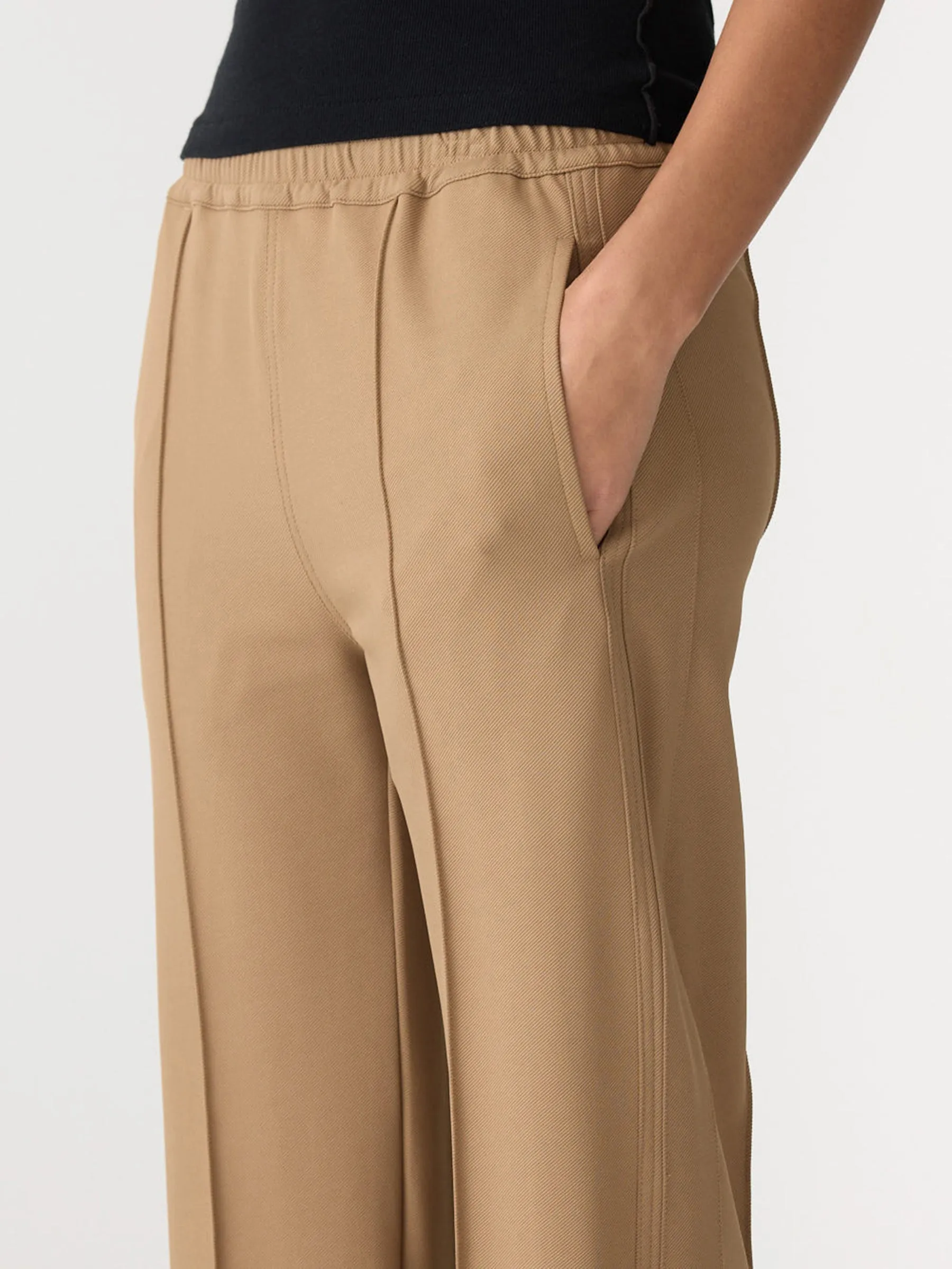 Twill Pinstitch Detail Pant sold by Bassike product image thumbnail 3