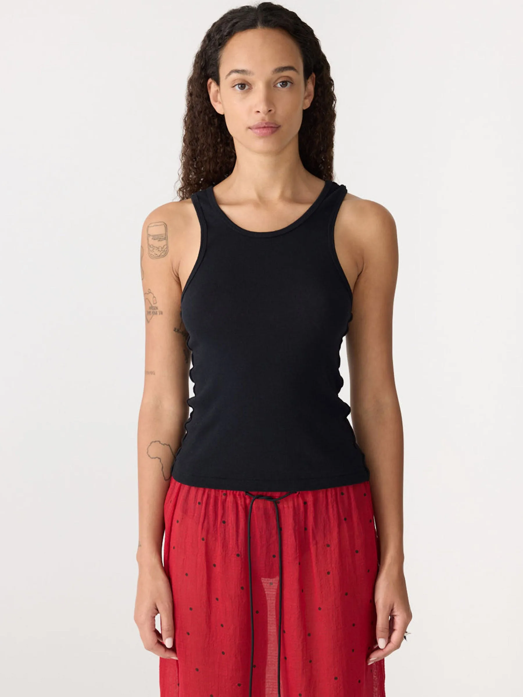 Racer Back Rib Tank sold by Bassike product image thumbnail 2