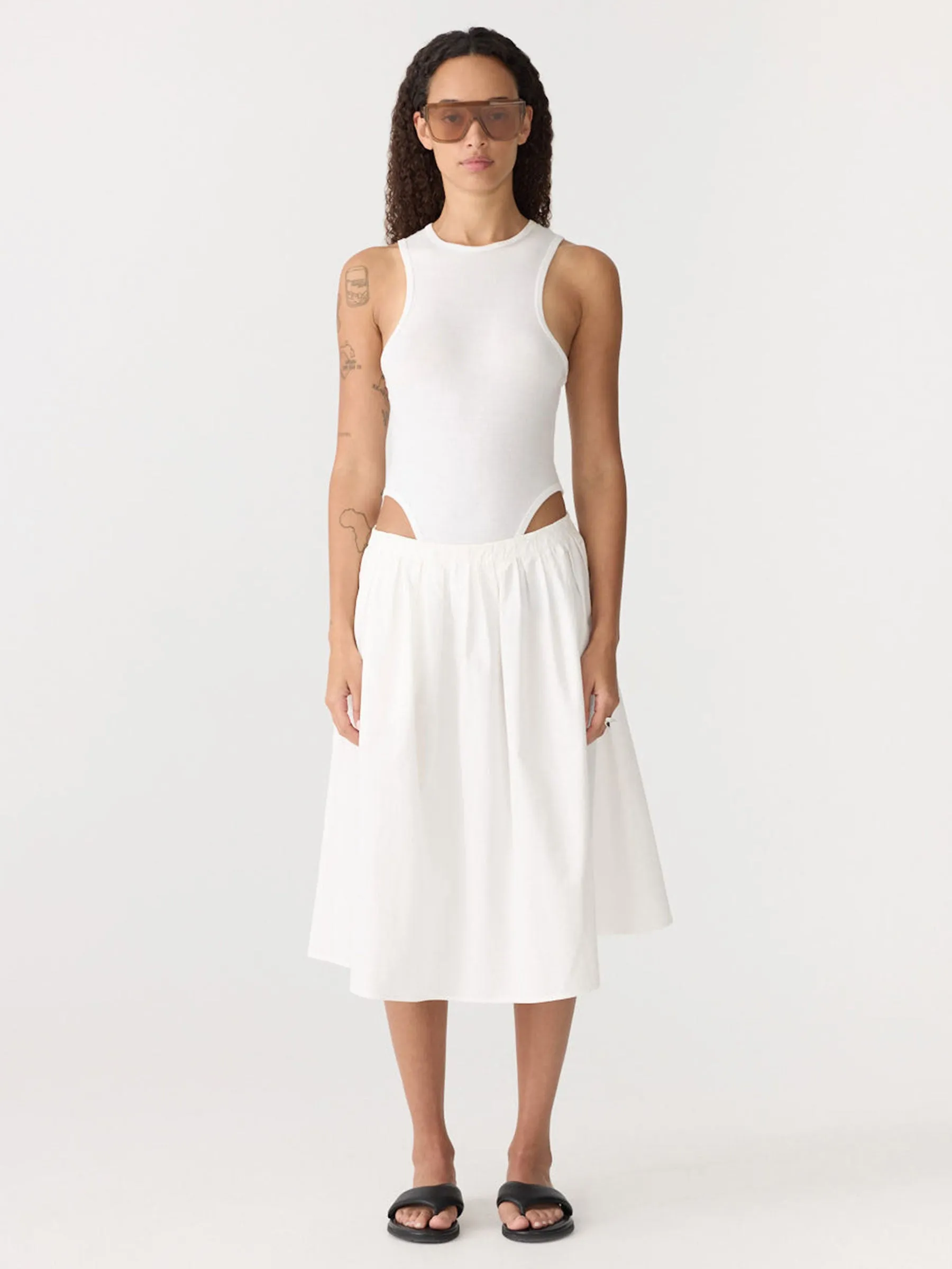 Rib Tank Bodysuit sold by Bassike product image thumbnail 5