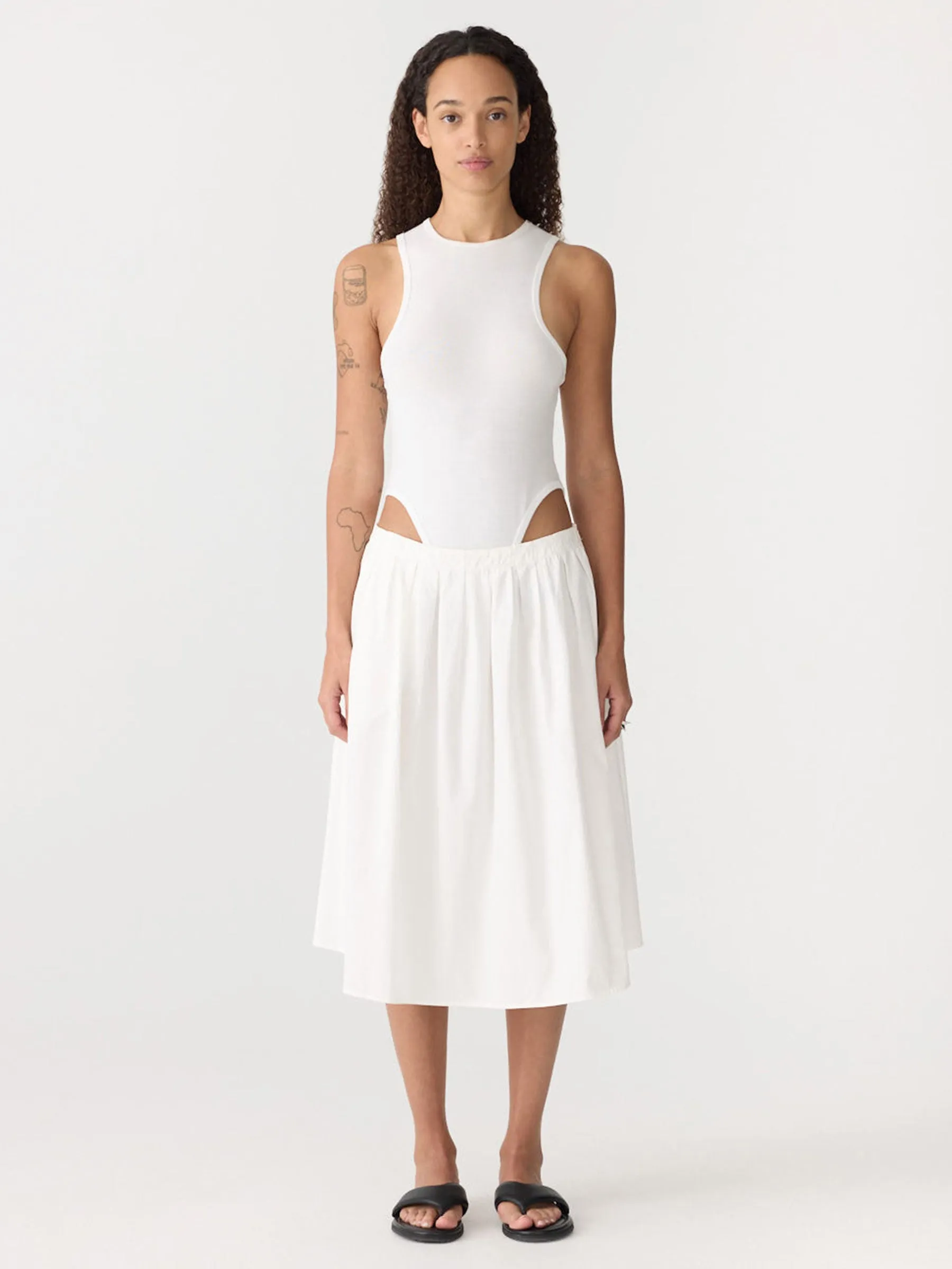 Rib Tank Bodysuit sold by Bassike