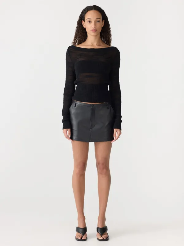 Textured Long Sleeve Top sold by Bassike