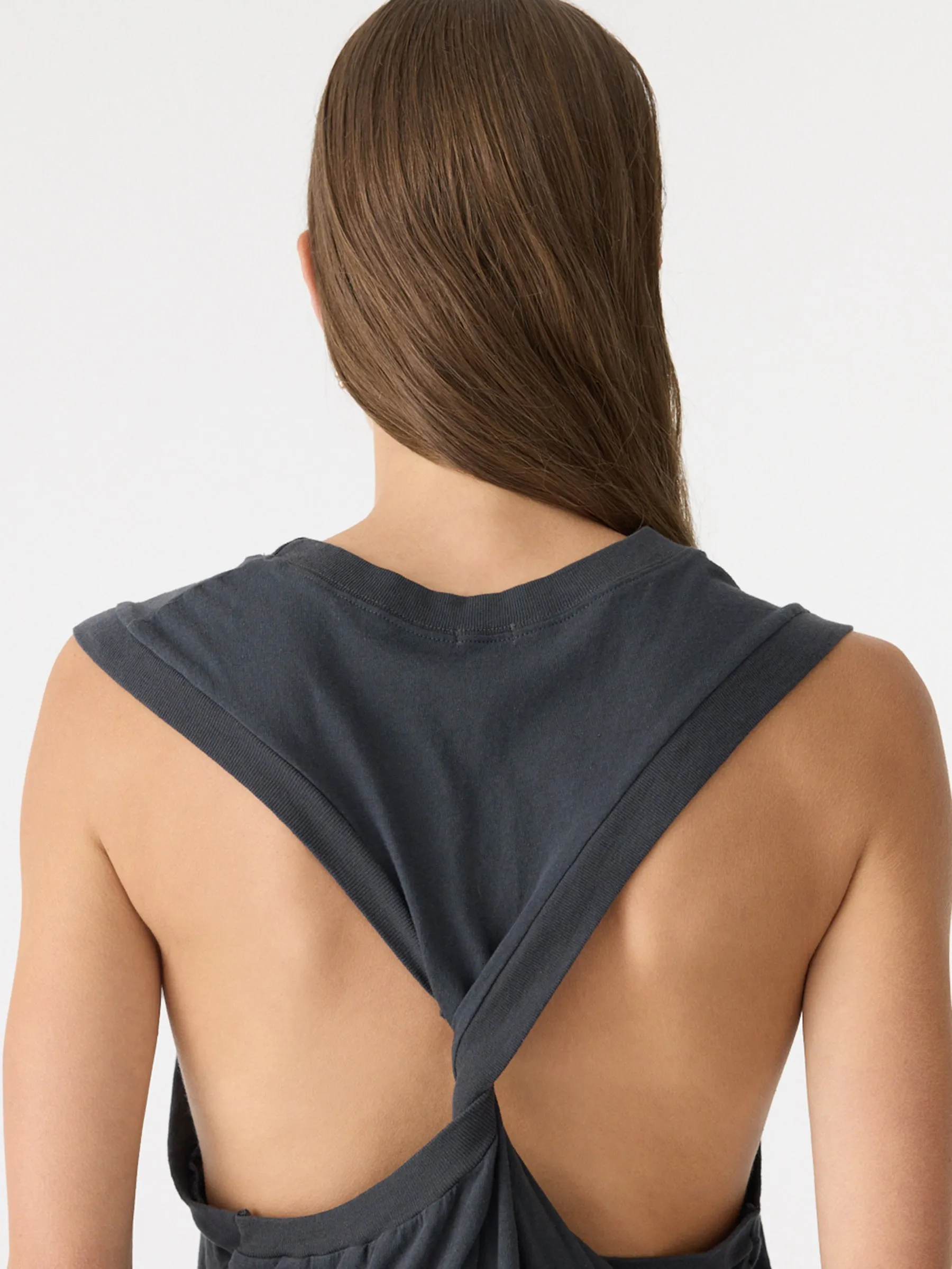 Twist Detail Superfine Tank sold by Bassike product image thumbnail 4