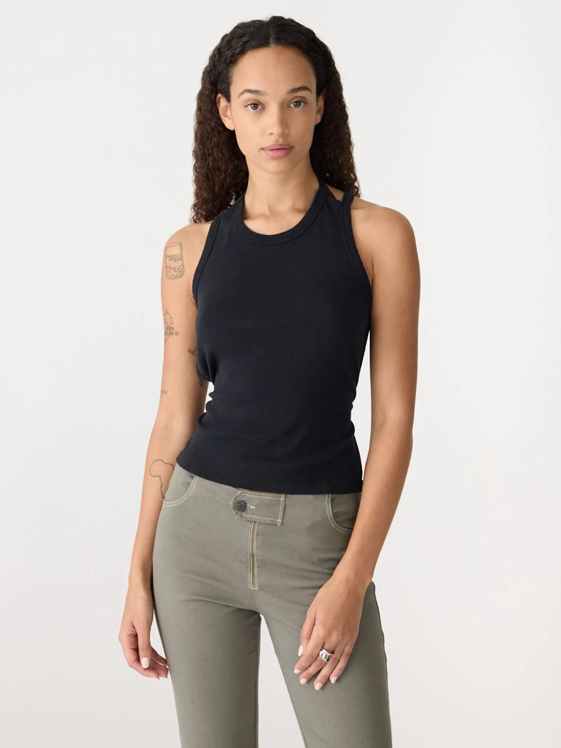 Cross Back Tie Backless Tank sold by Bassike product image thumbnail 2