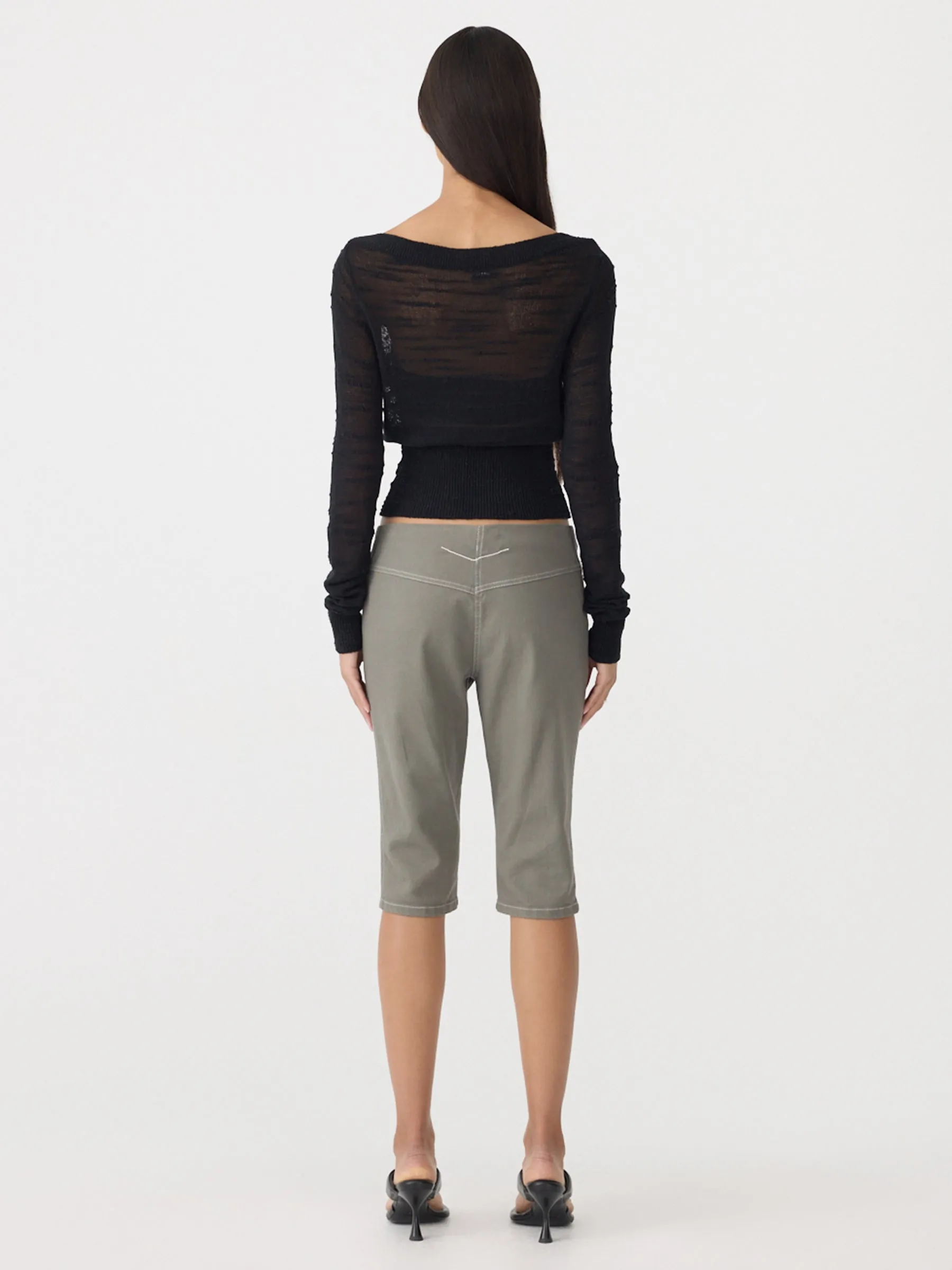 Cotton Twill Capri Pant sold by Bassike product image thumbnail 5