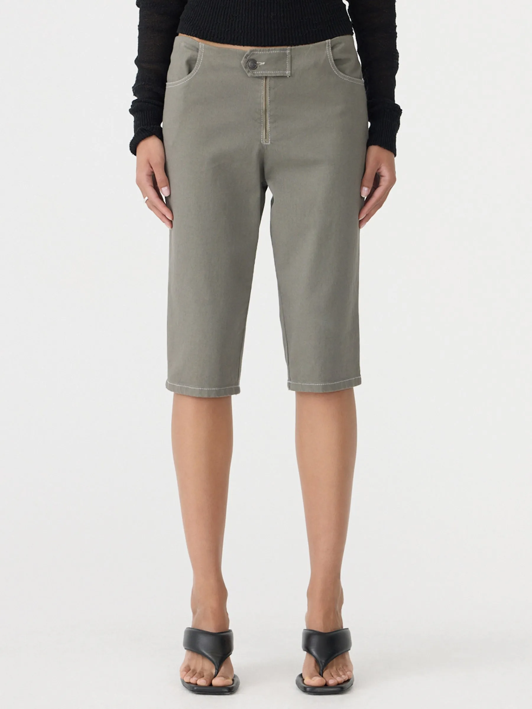 Cotton Twill Capri Pant sold by Bassike product image thumbnail 2