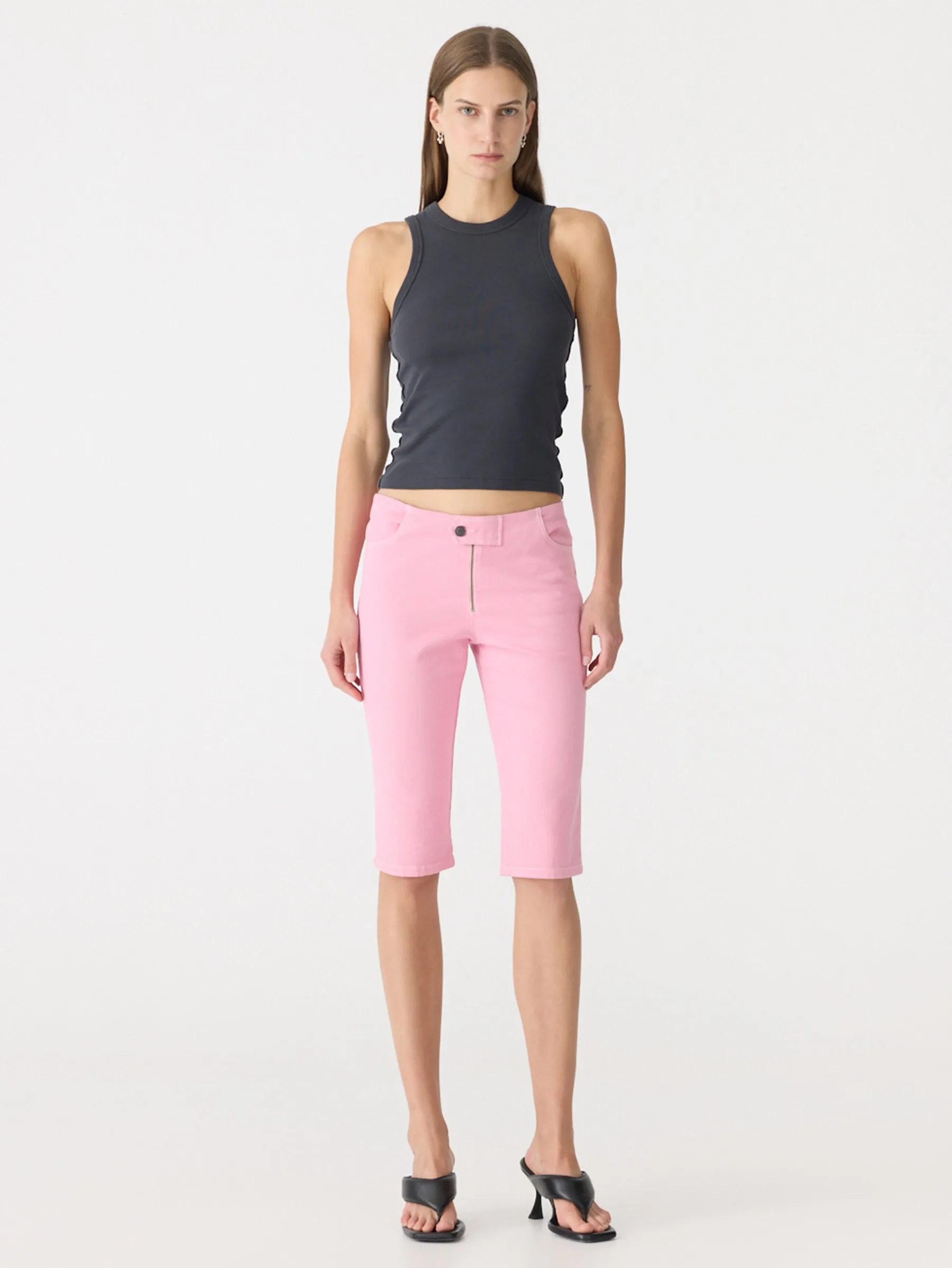 Cotton Twill Capri Pant sold by Bassike