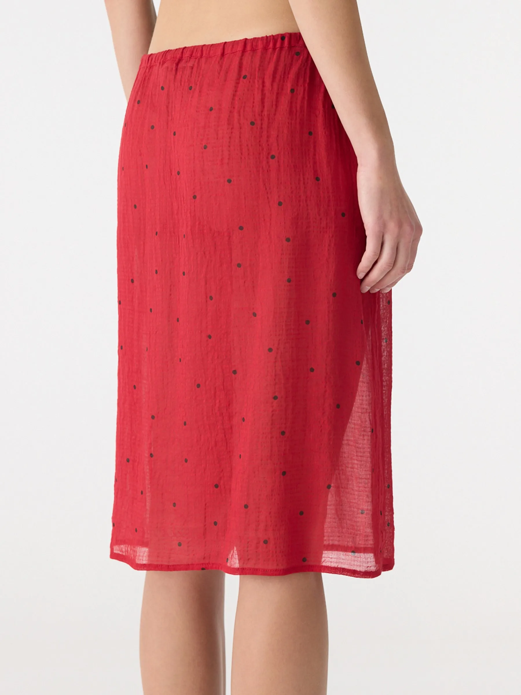 Polka Dot Pull On Skirt sold by Bassike product image thumbnail 5