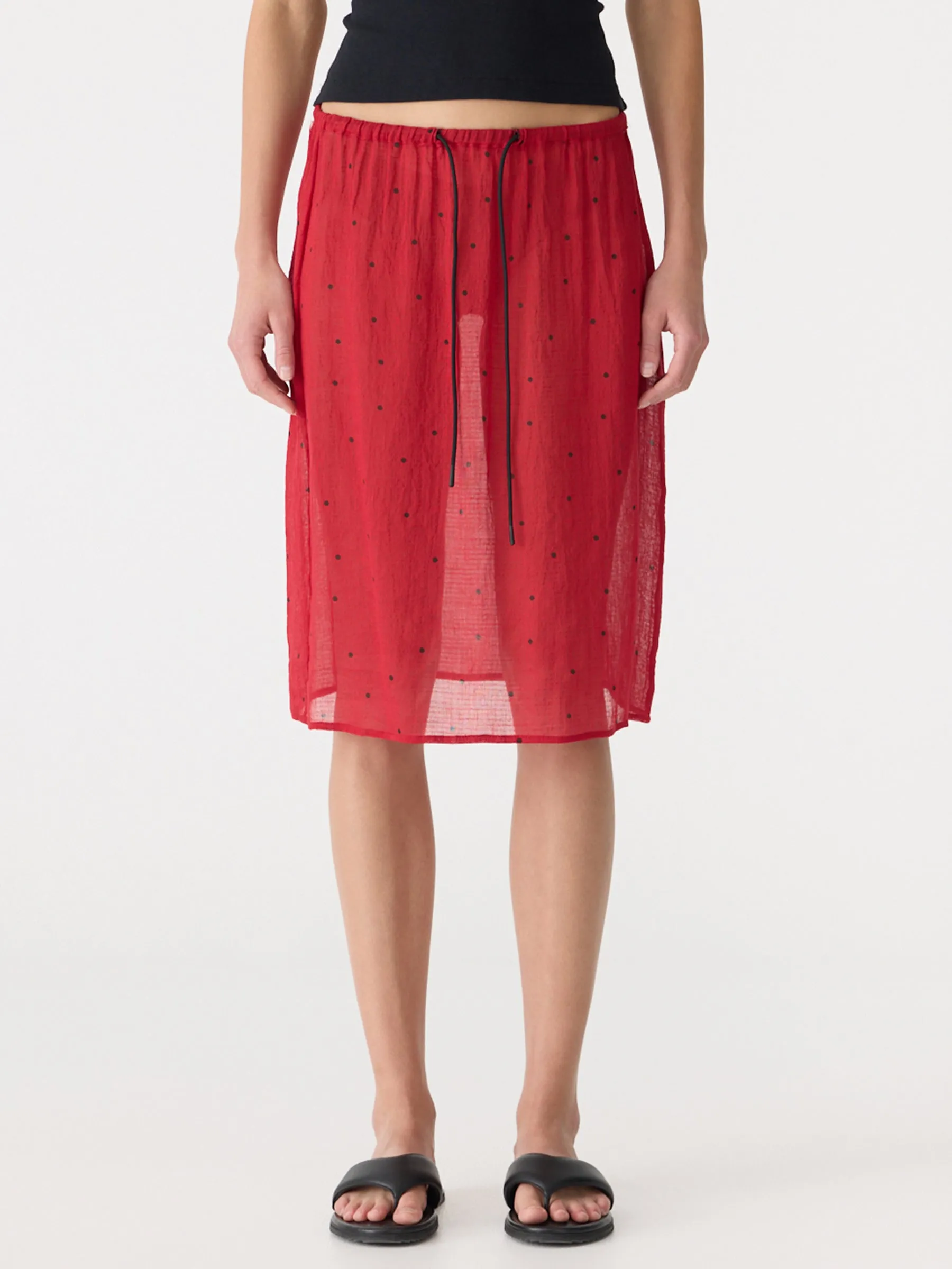 Polka Dot Pull On Skirt sold by Bassike product image thumbnail 2