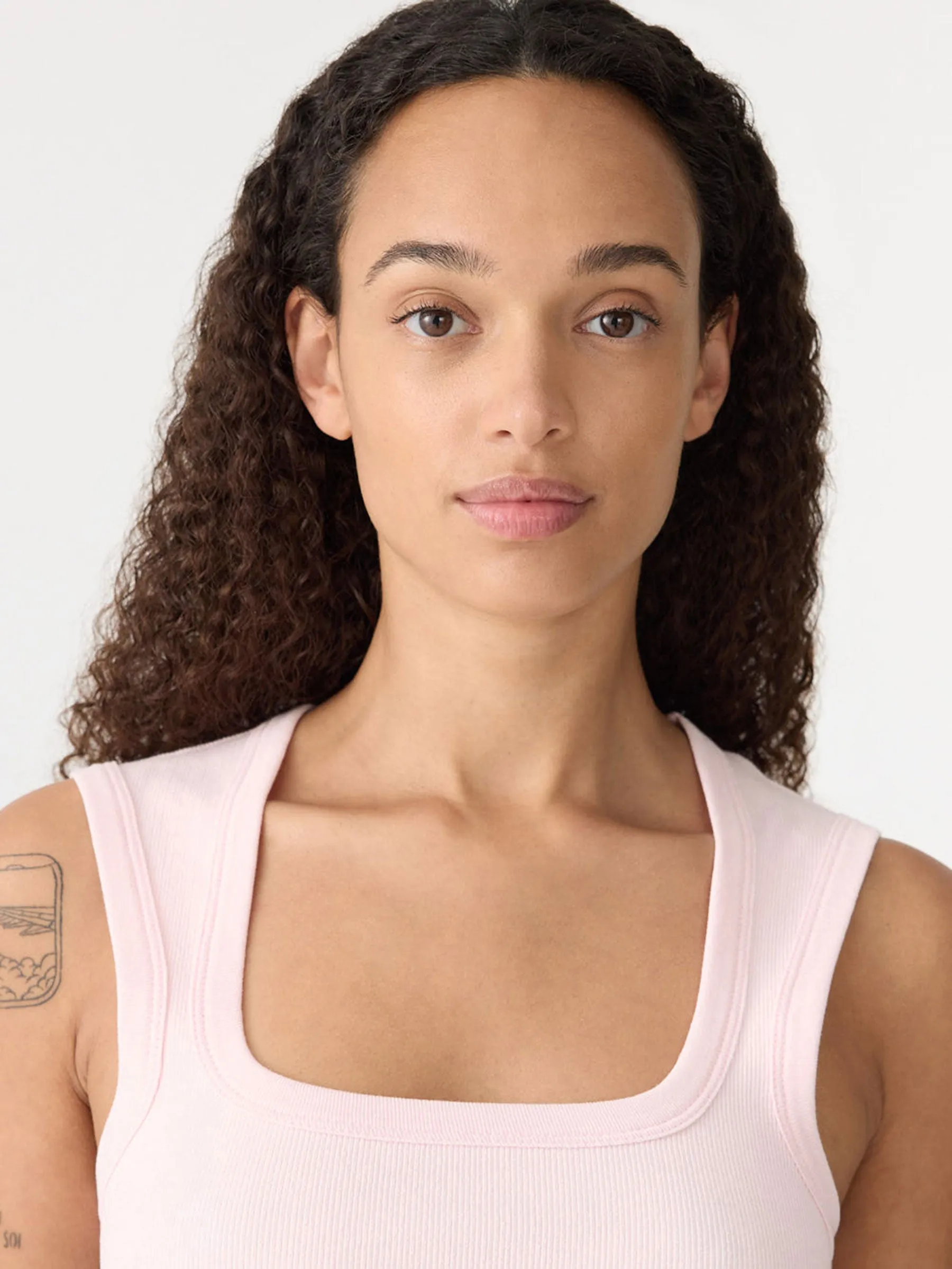 Low Scooped Rib Tank sold by Bassike product image thumbnail 3