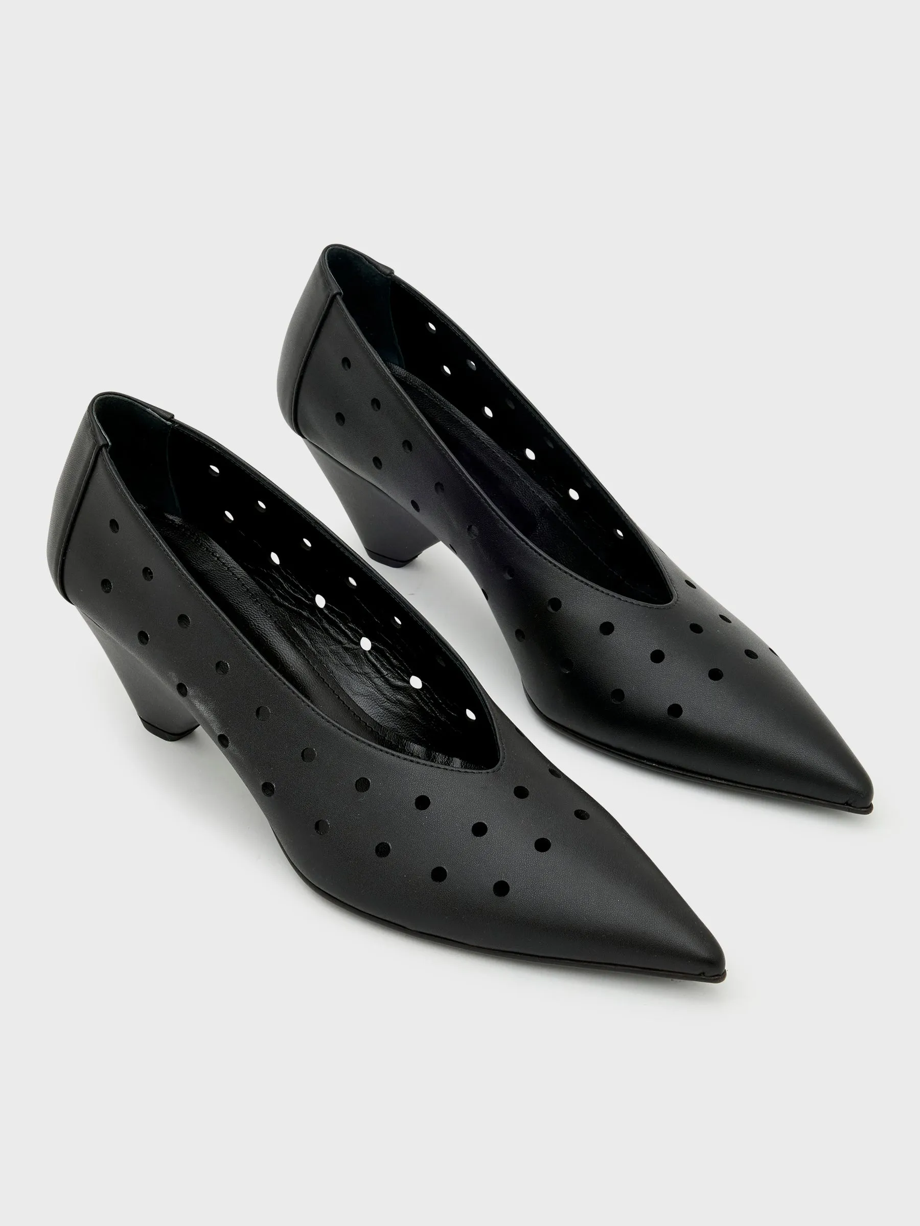 Perforated Point Toe Pump sold by Bassike