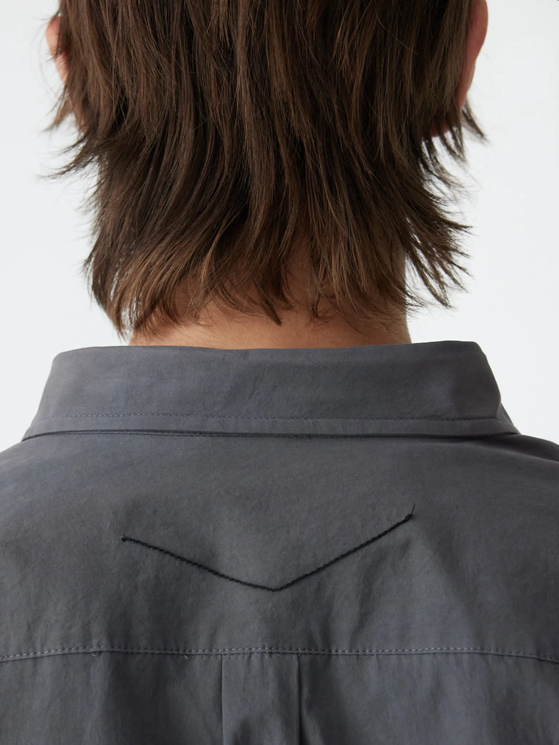 Crushed Cotton Short Sleeve Shirt sold by Bassike product image thumbnail 4