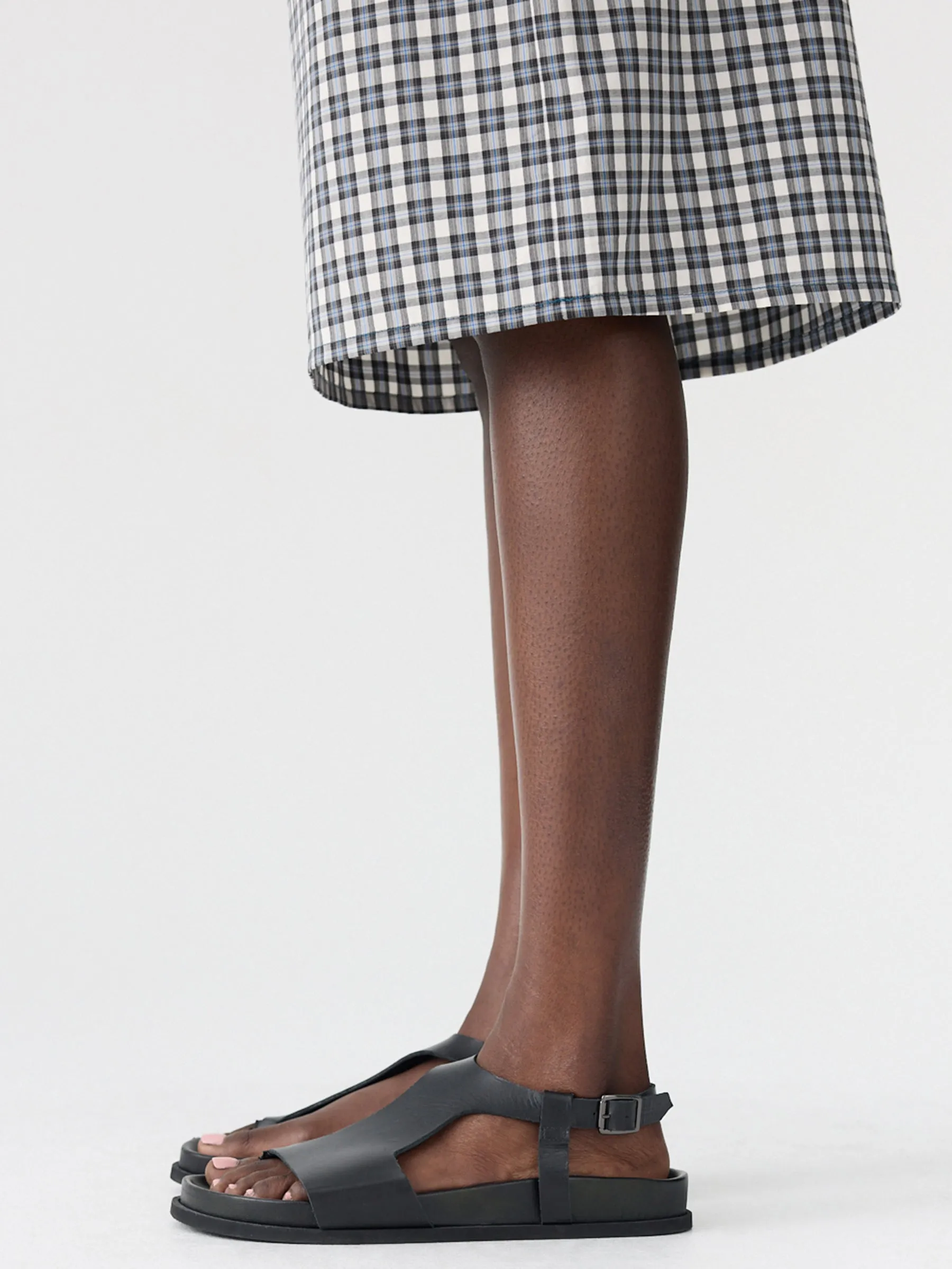 Yarn Dyed Check Pull On Skirt sold by Bassike product image thumbnail 4