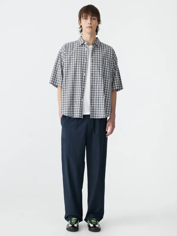 Cotton Check Short Sleeve Shirt sold by Bassike