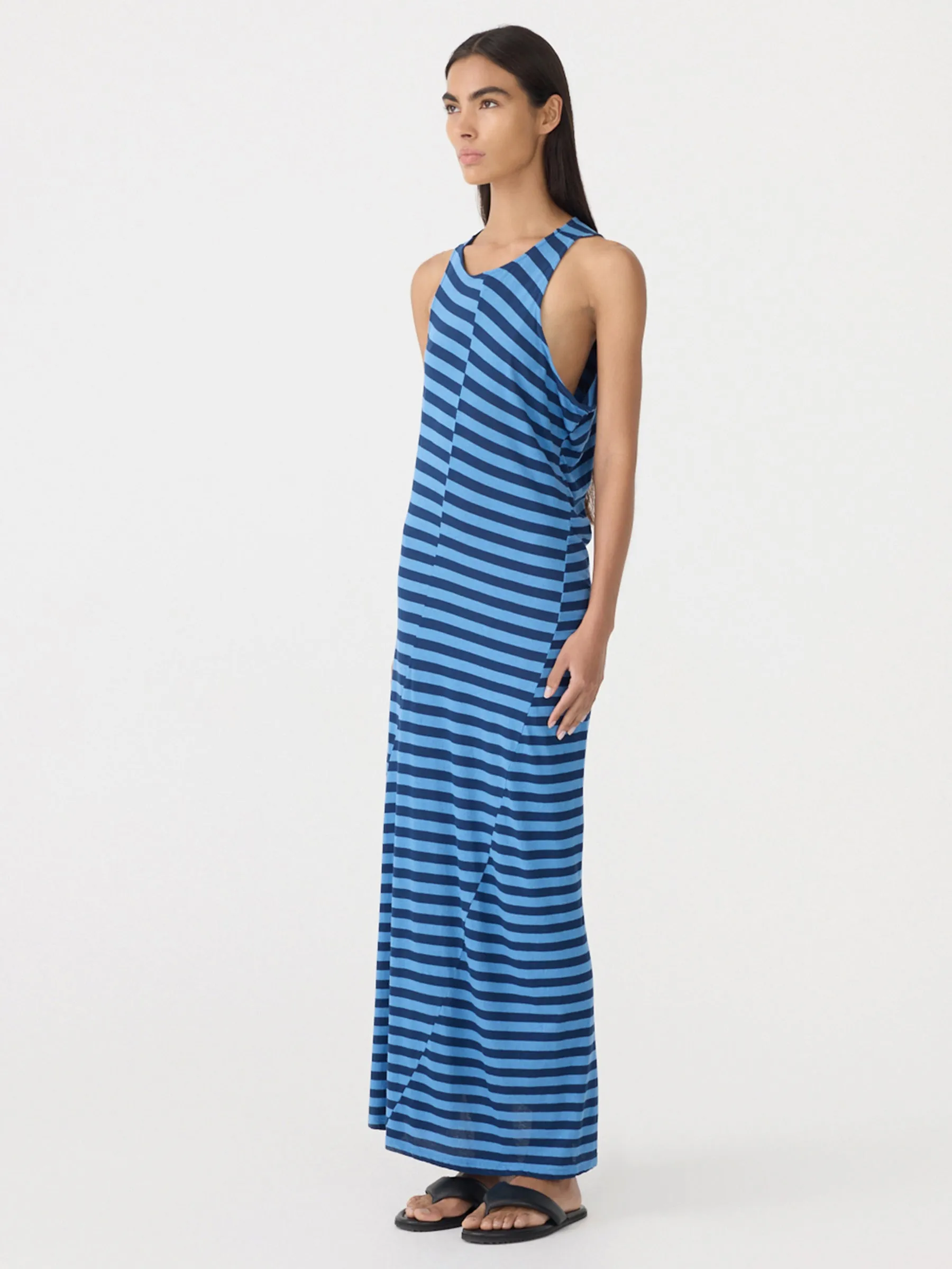Stripe Asymmetric Tank Dress sold by Bassike product image thumbnail 2