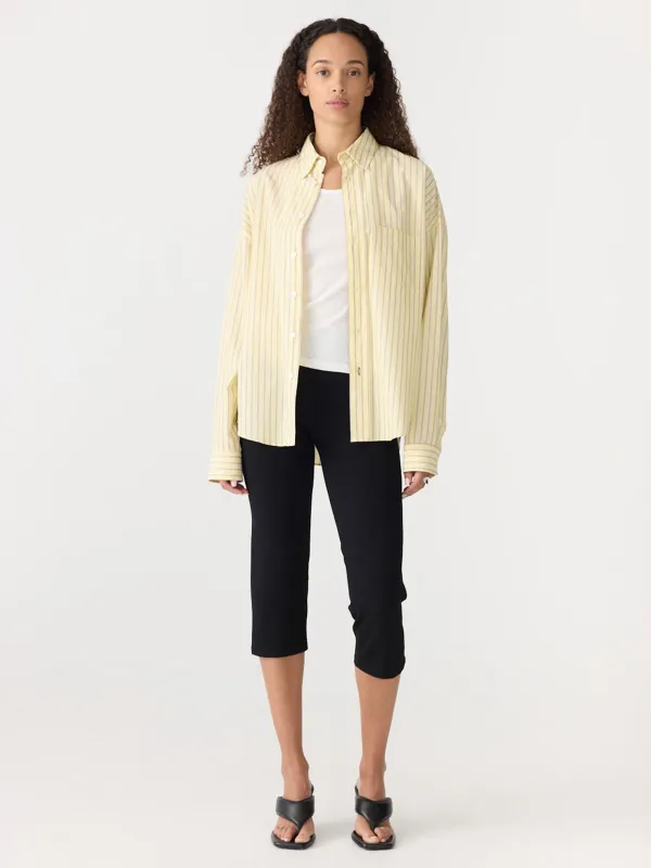Soft Yellow Stripe Shirt sold by Bassike