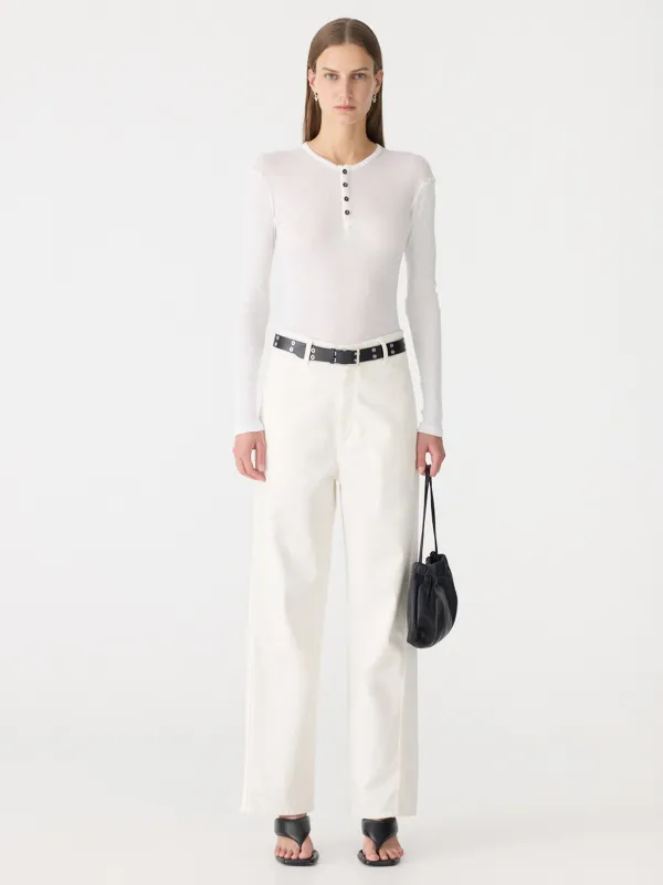 Cotton Twill Wide Leg Pant sold by Bassike