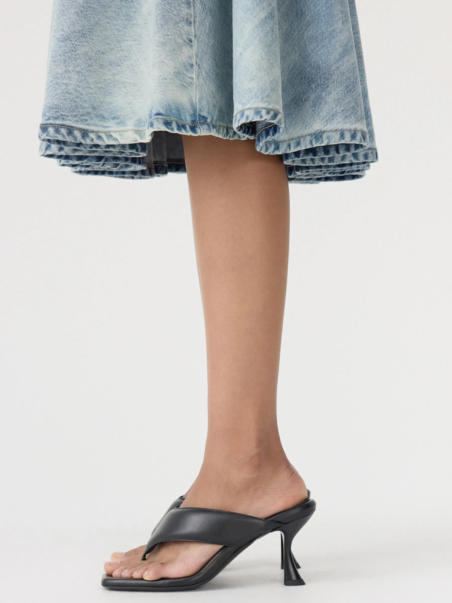 Elastic Circle Denim Skirt sold by Bassike product image thumbnail 4