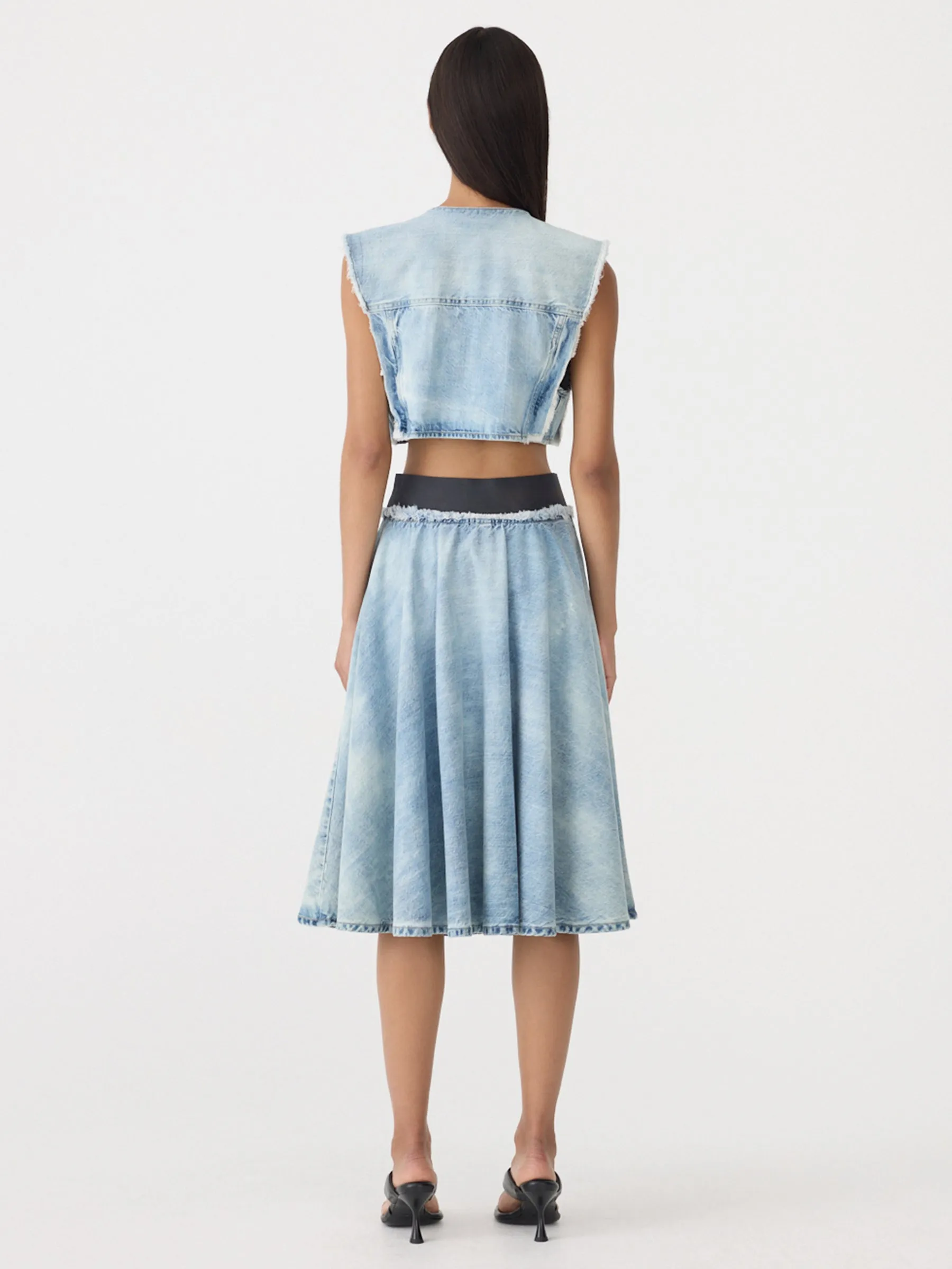 Faded Denim Vest sold by Bassike product image thumbnail 5