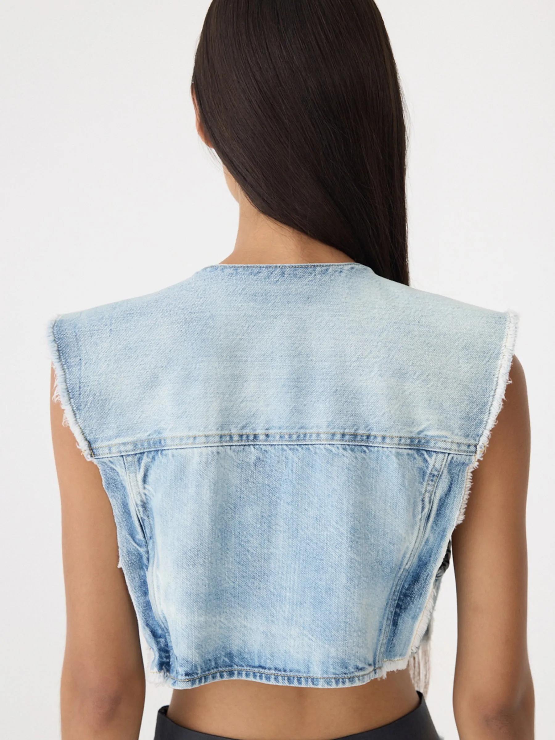 Faded Denim Vest sold by Bassike product image thumbnail 4