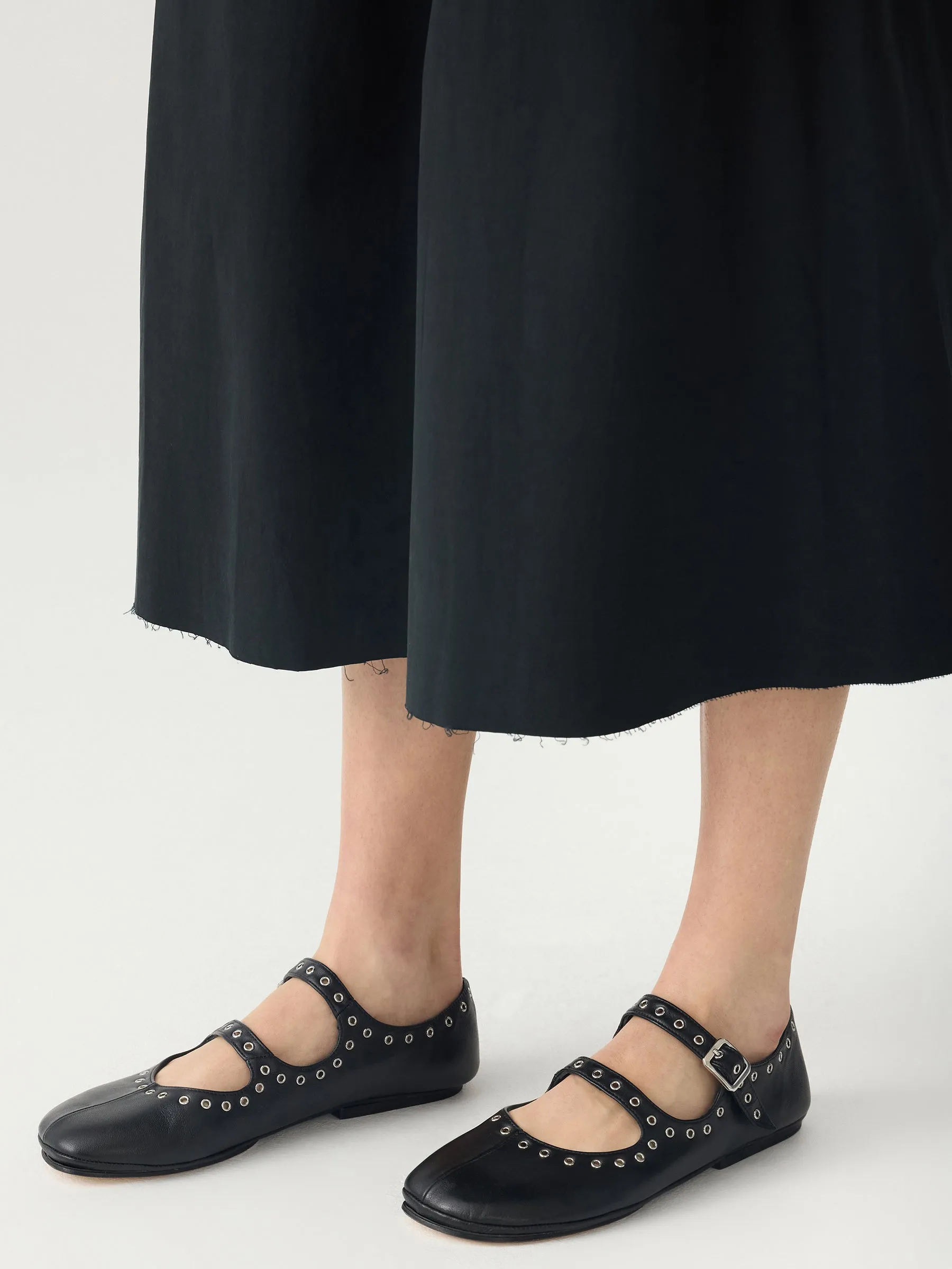 Eyelet Detail Ballerina Flat sold by Bassike product image thumbnail 4