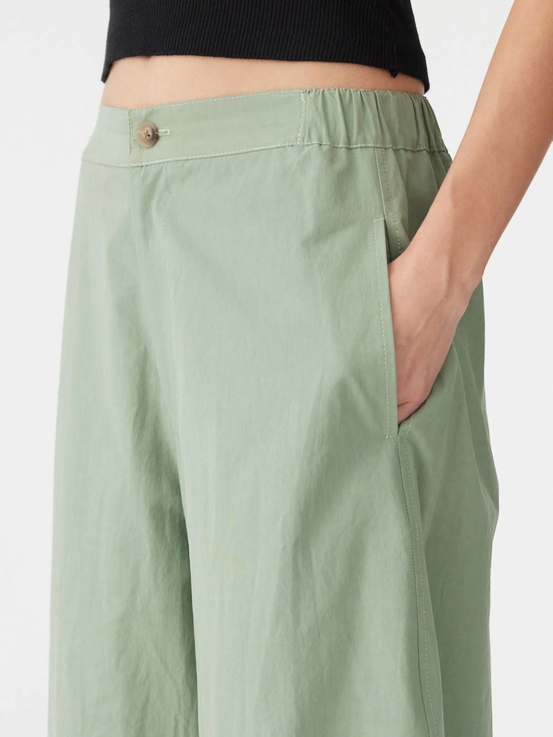 Crushed Cotton Darted Hem Pant sold by Bassike product image thumbnail 3