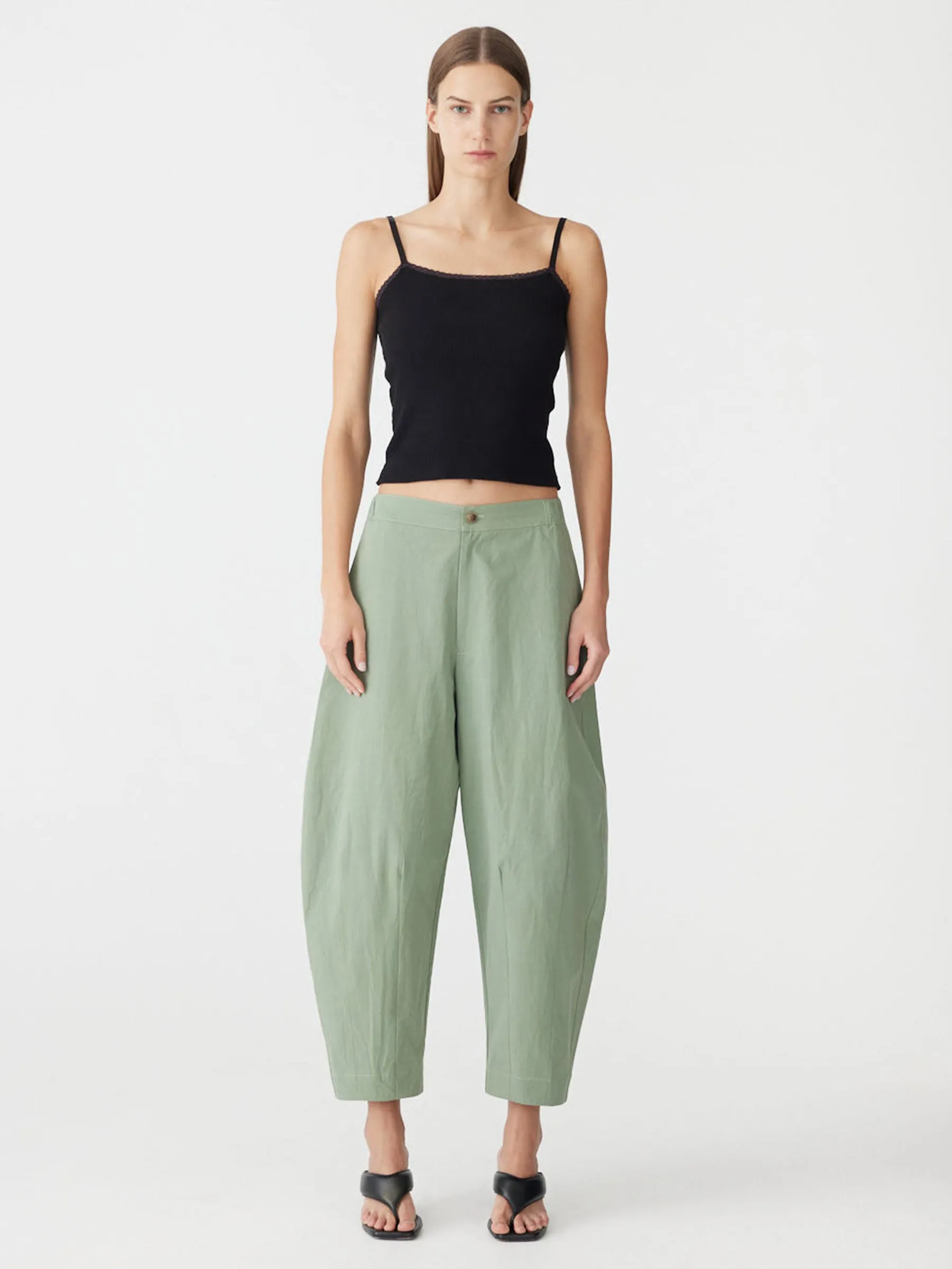 Crushed Cotton Darted Hem Pant sold by Bassike product image thumbnail 5