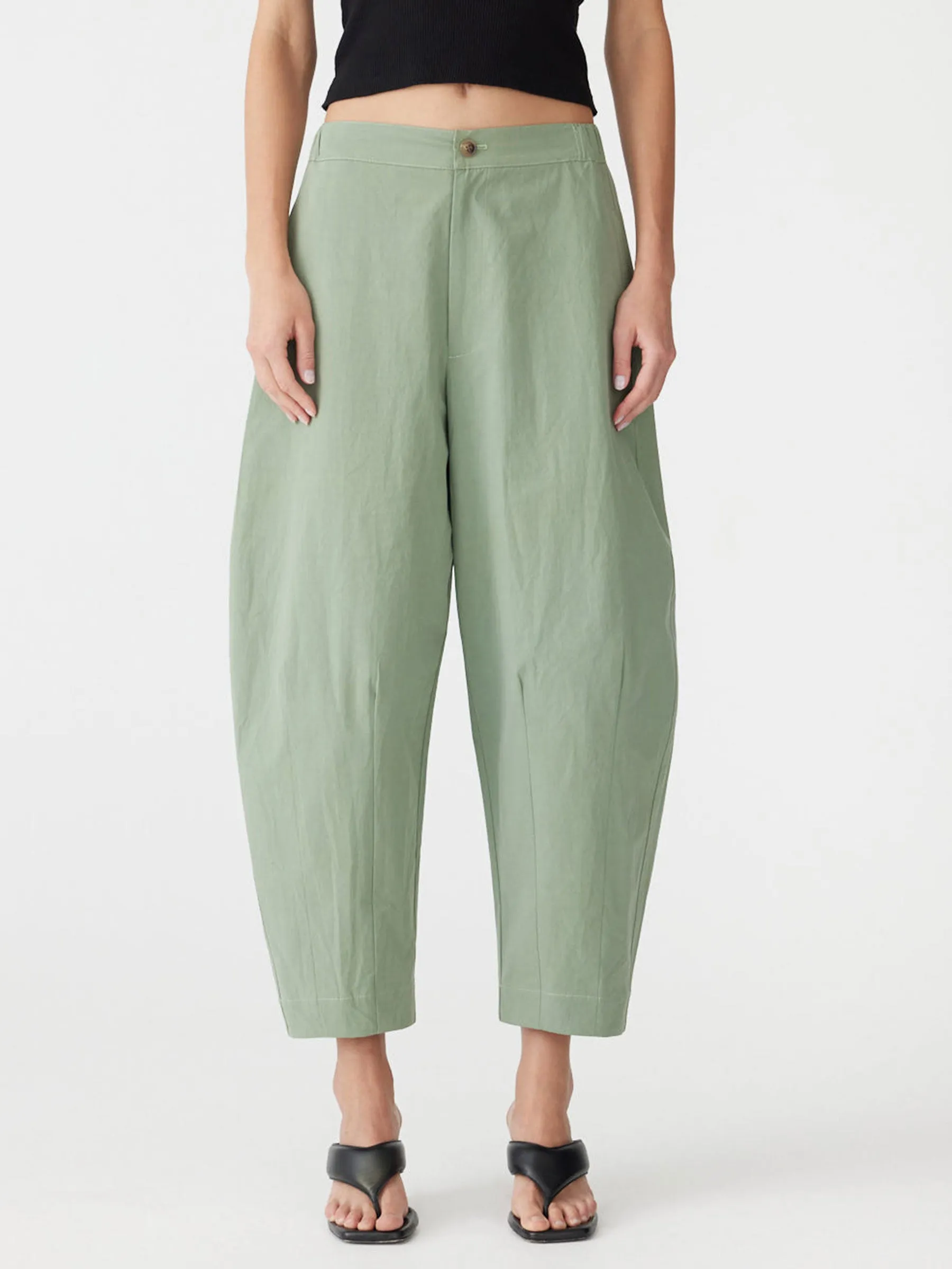 Crushed Cotton Darted Hem Pant sold by Bassike product image thumbnail 2
