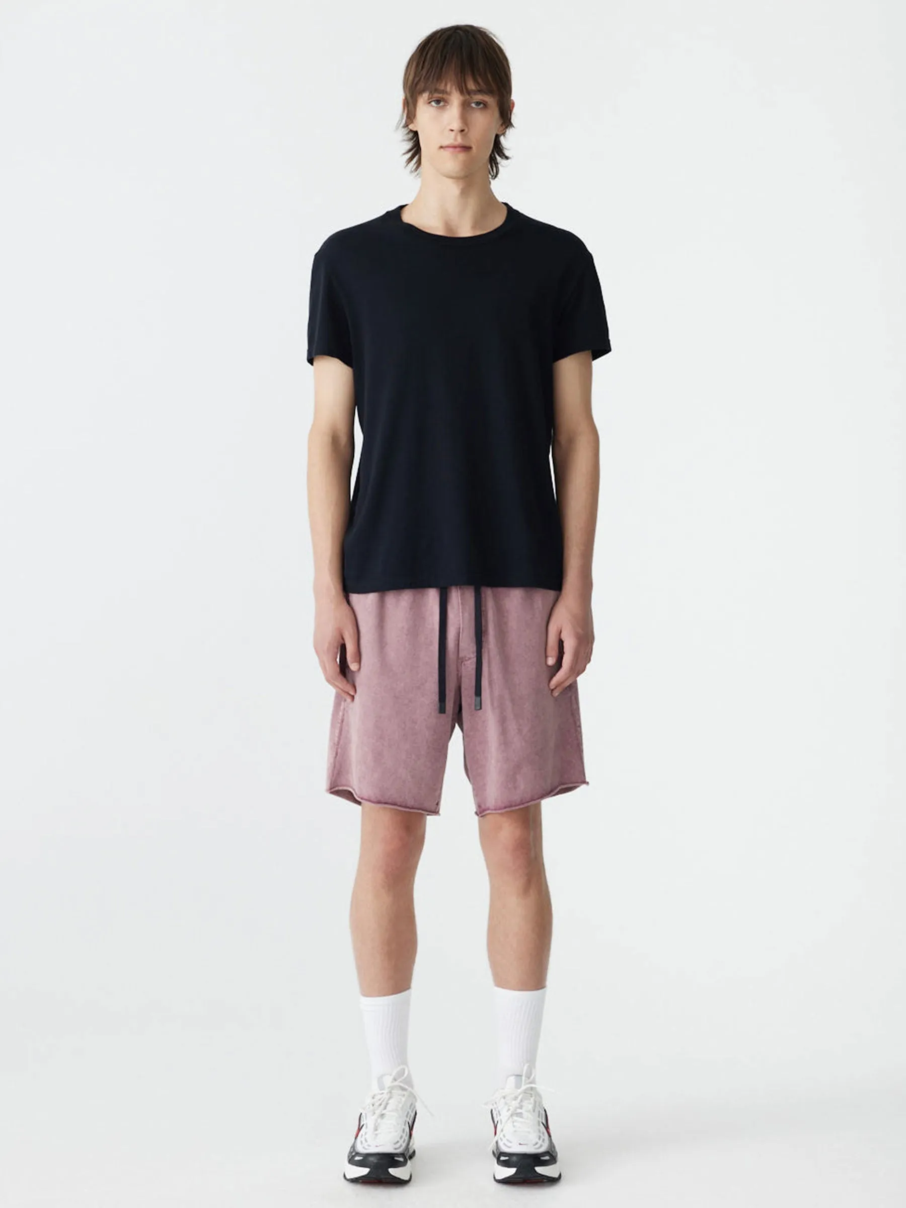 Acid Dye Raw Double Jersey Short sold by Bassike