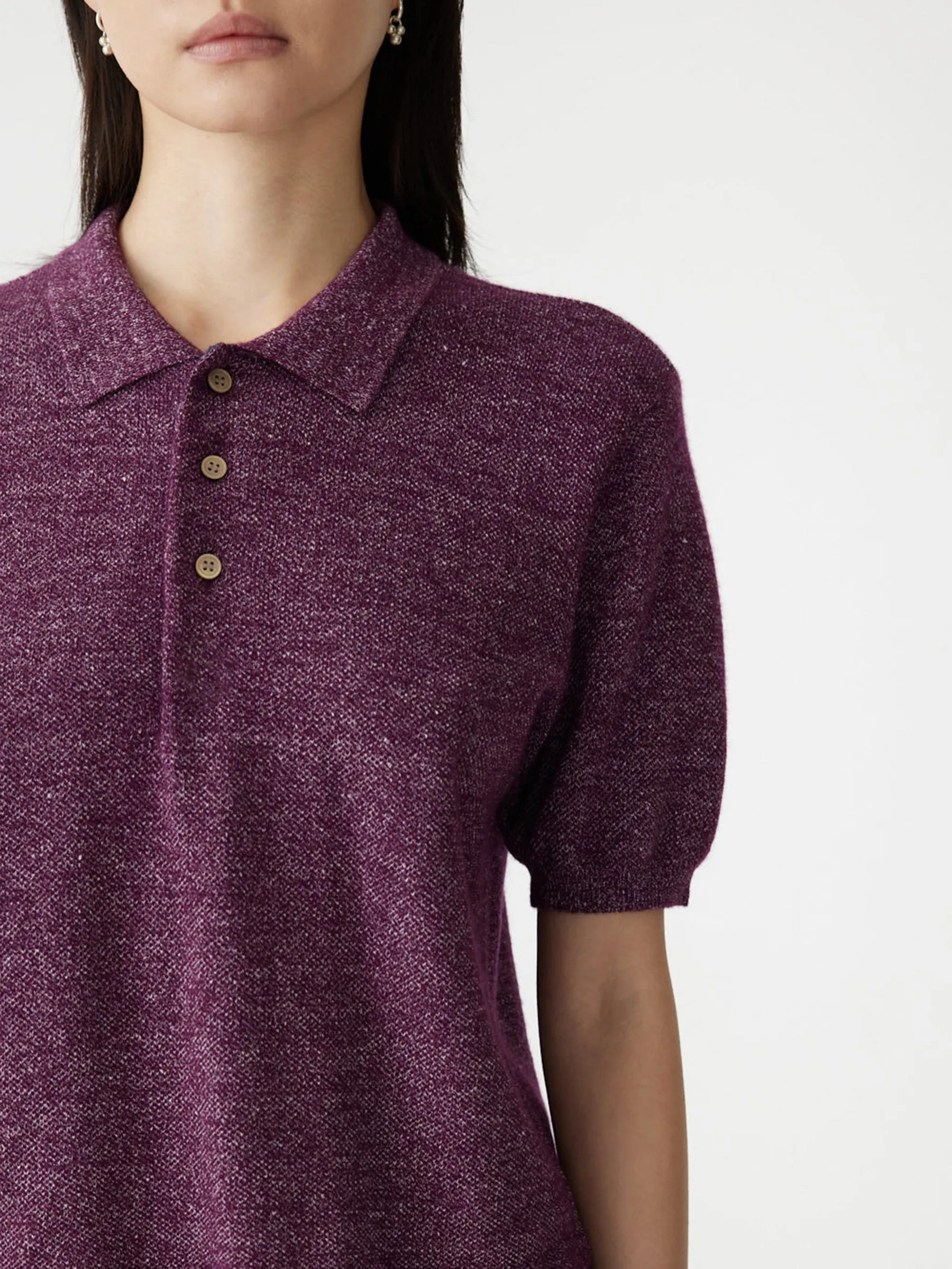 Cashmere Linen Polo sold by Bassike product image thumbnail 3