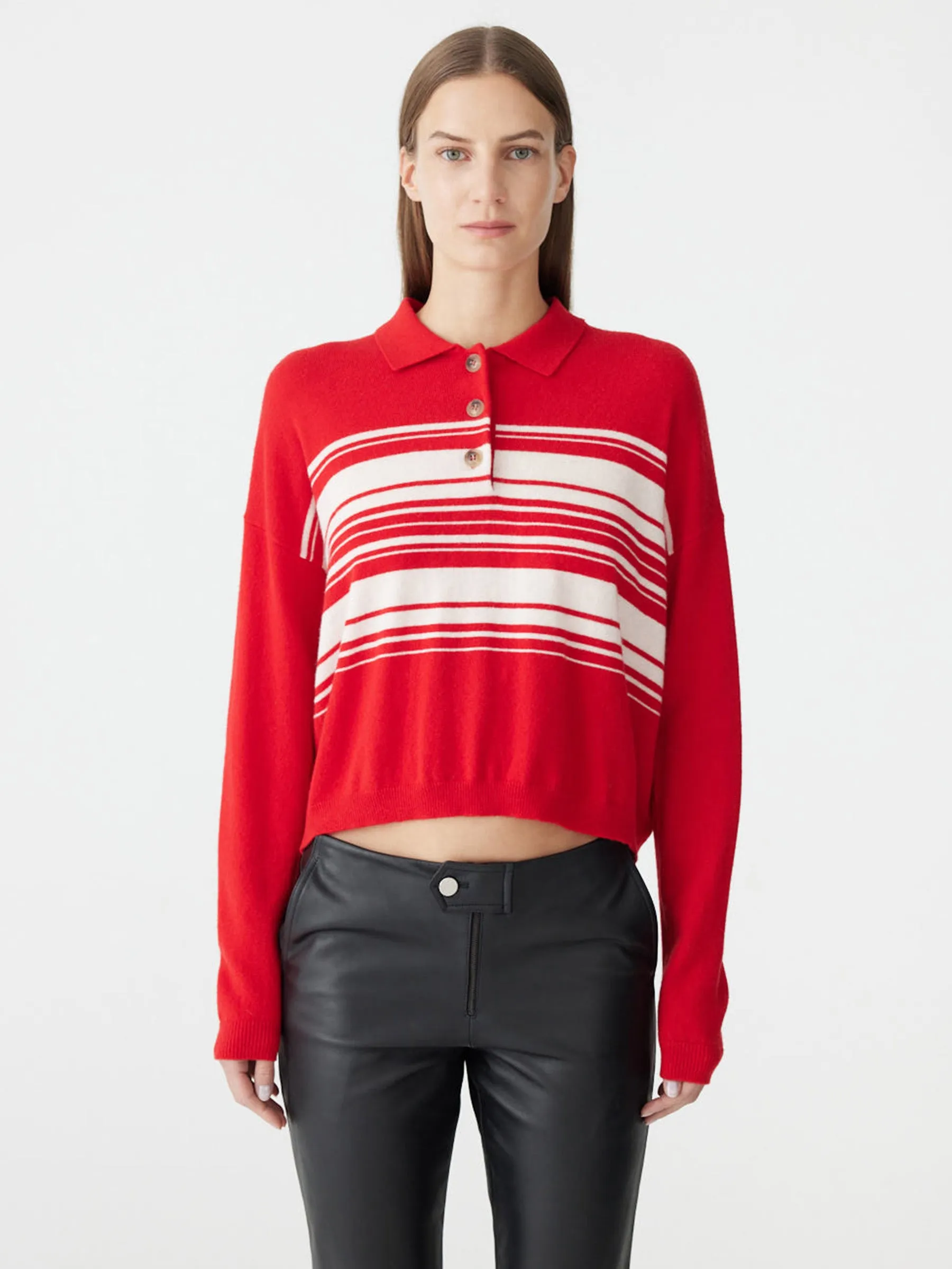 Fine Gauge Wool Cashmere Polo sold by Bassike product image thumbnail 2