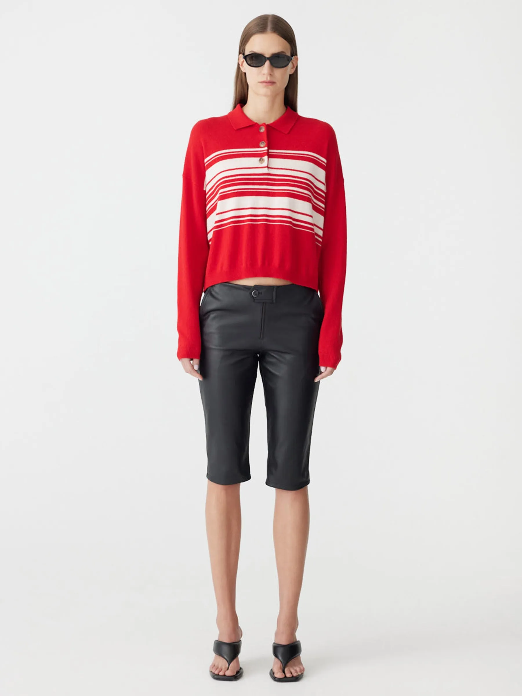 Fine Gauge Wool Cashmere Polo sold by Bassike