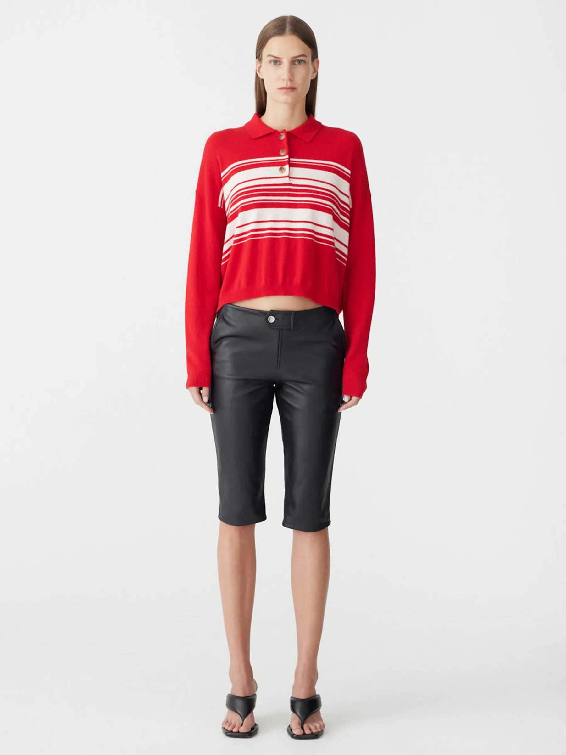 Fine Gauge Wool Cashmere Polo sold by Bassike product image thumbnail 5