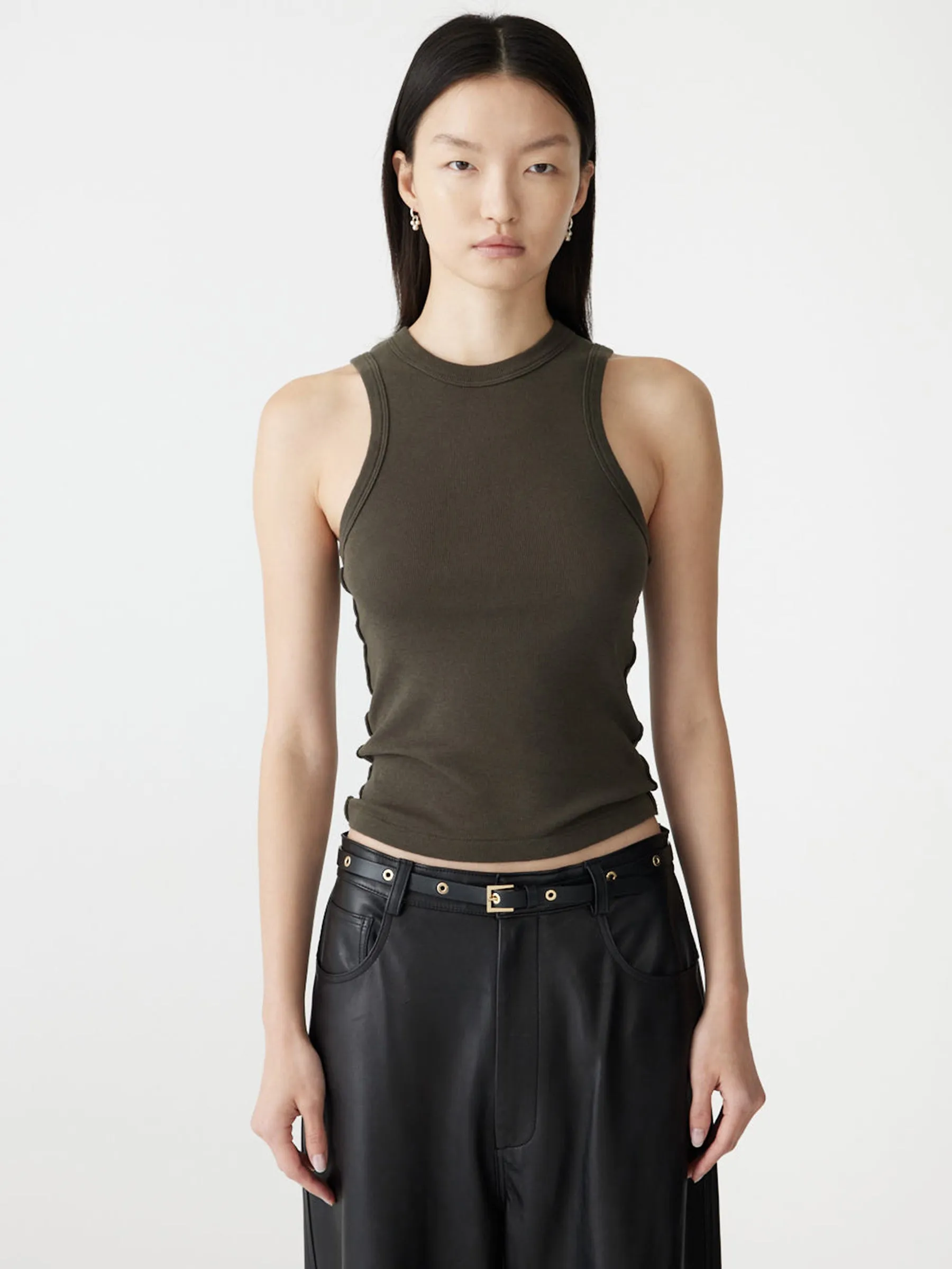 Seam Detail Tank sold by Bassike product image thumbnail 2